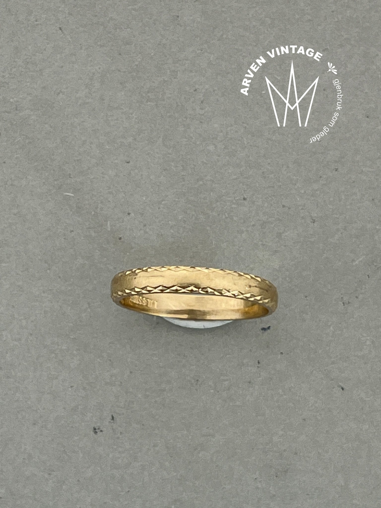 Vintage ring gult gull str53