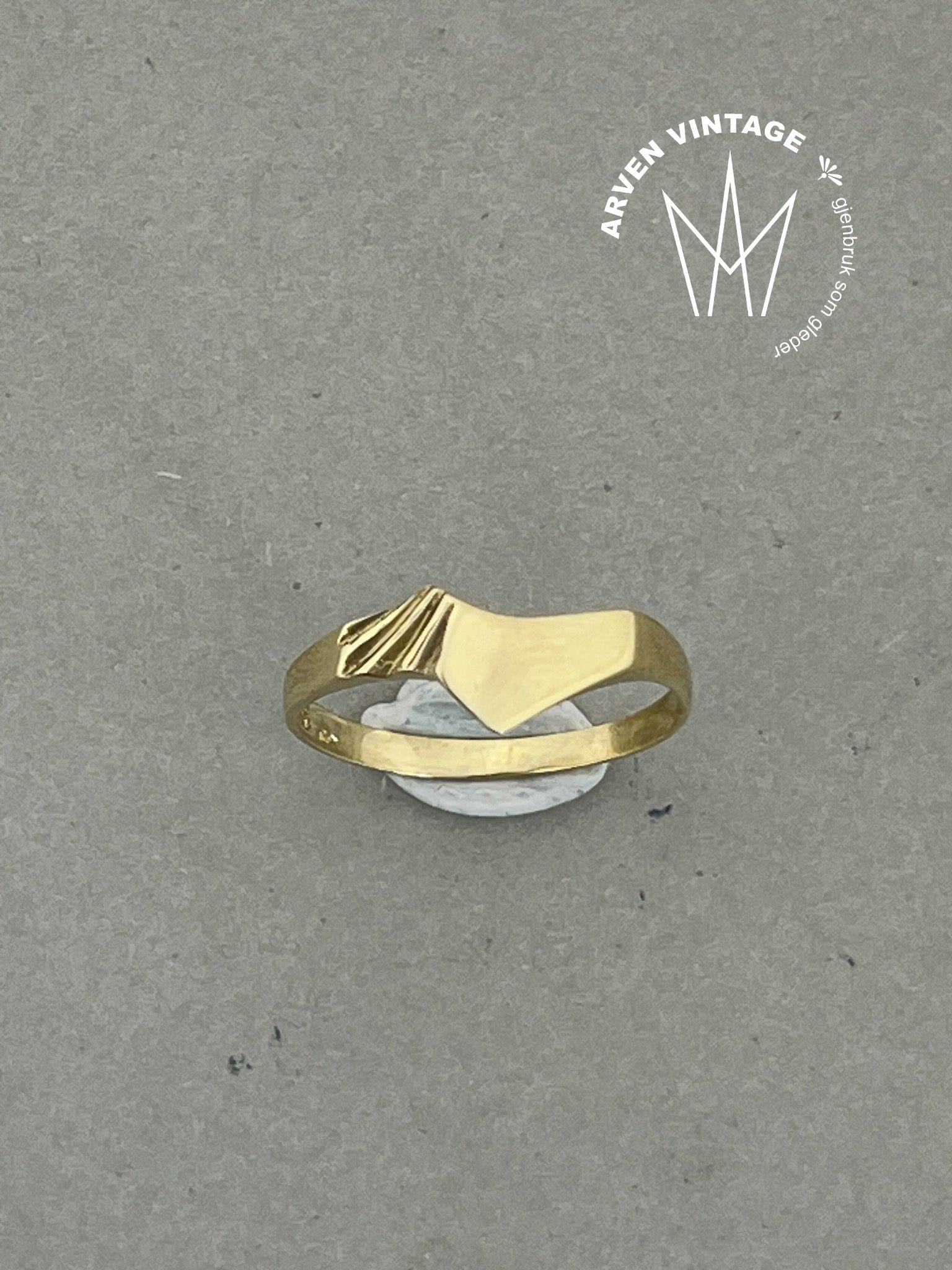 Vintage ring gult gull str55