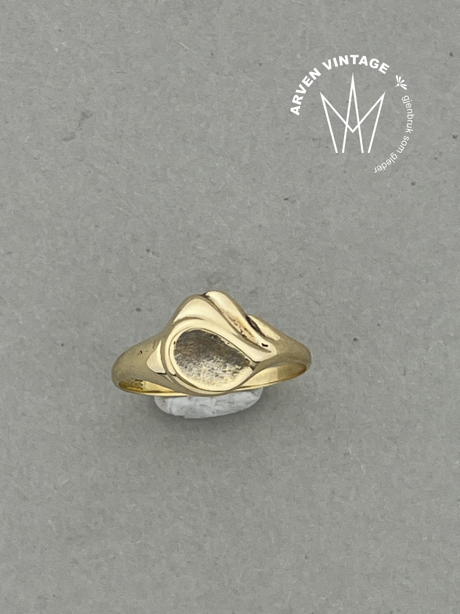 Vintage ring gult gull str54