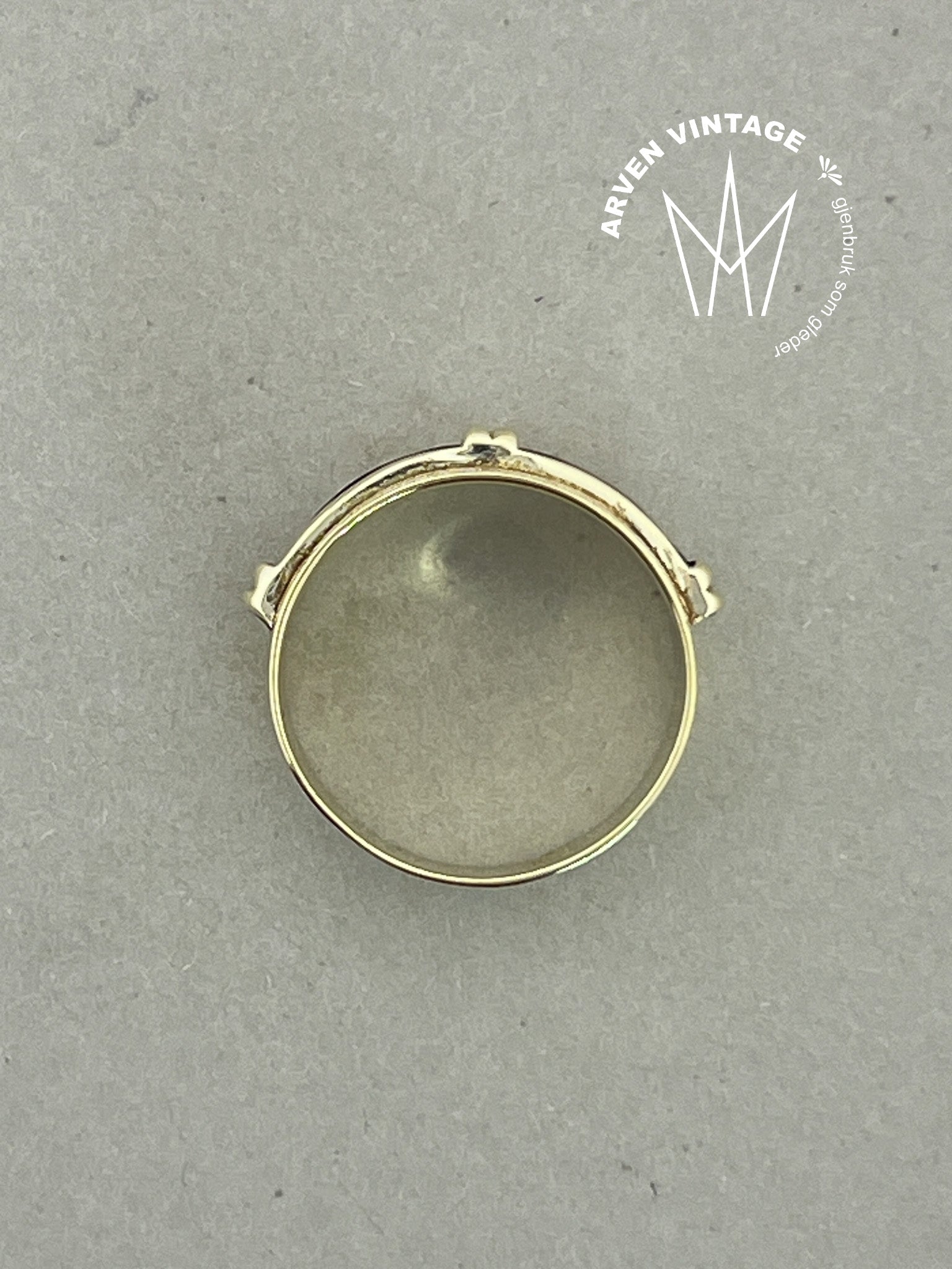 Vintage ring gult gull str57