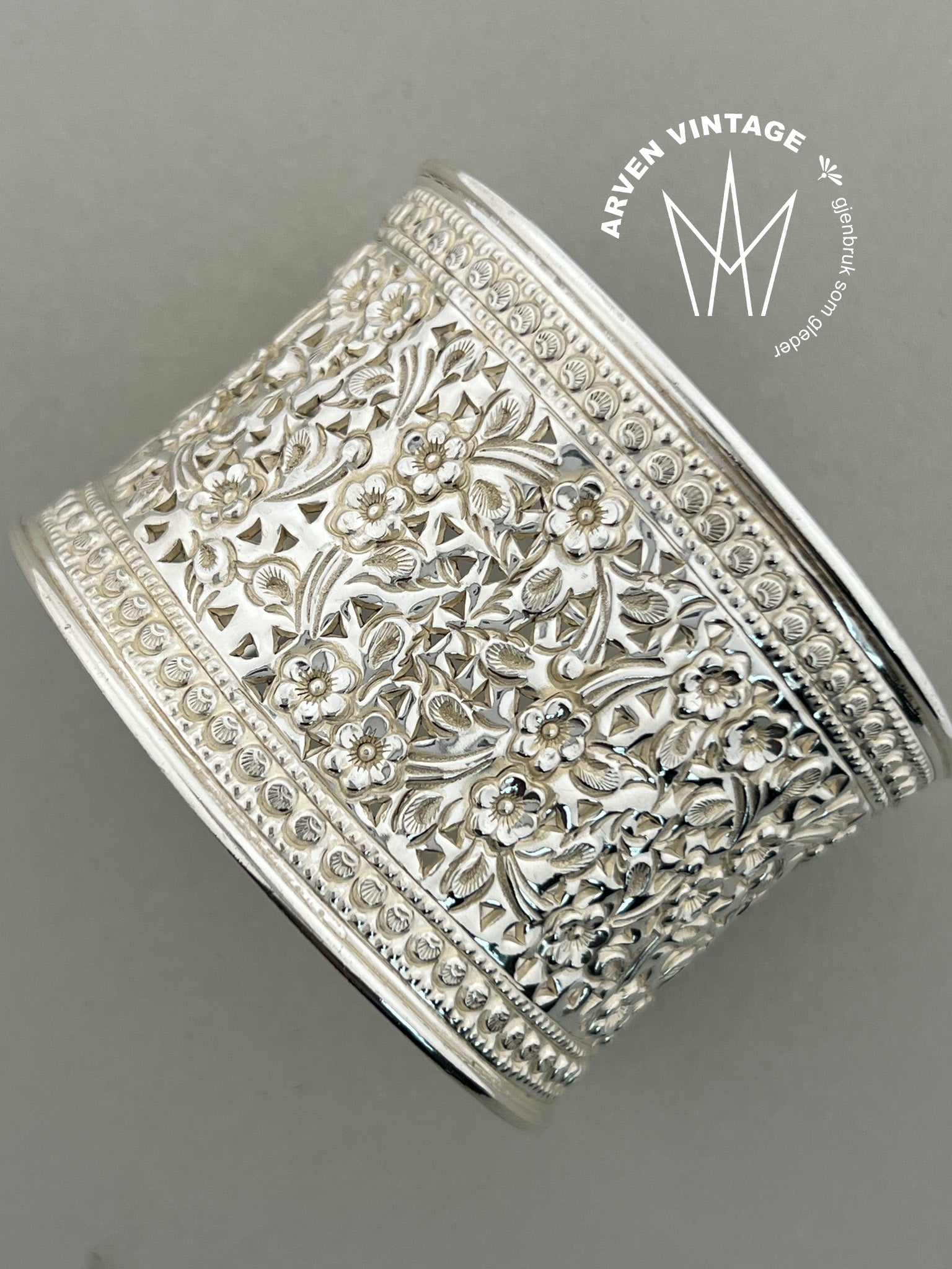 Vintage sølv armring