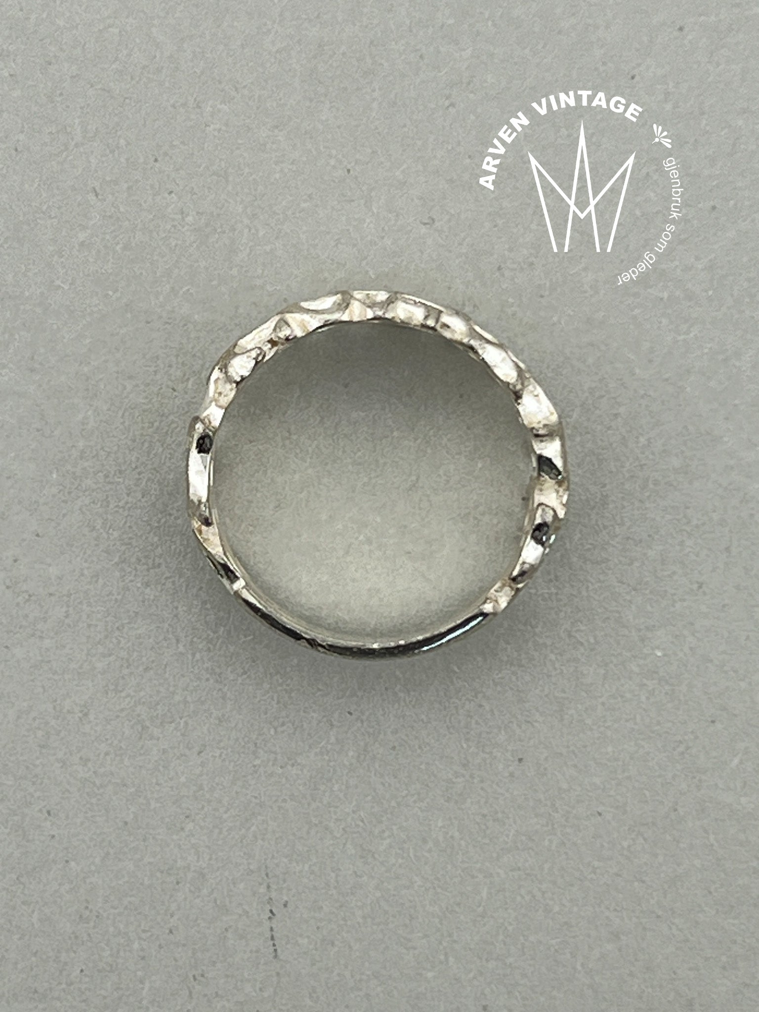 Vintage sølv Juhls' ring nr 610, str58