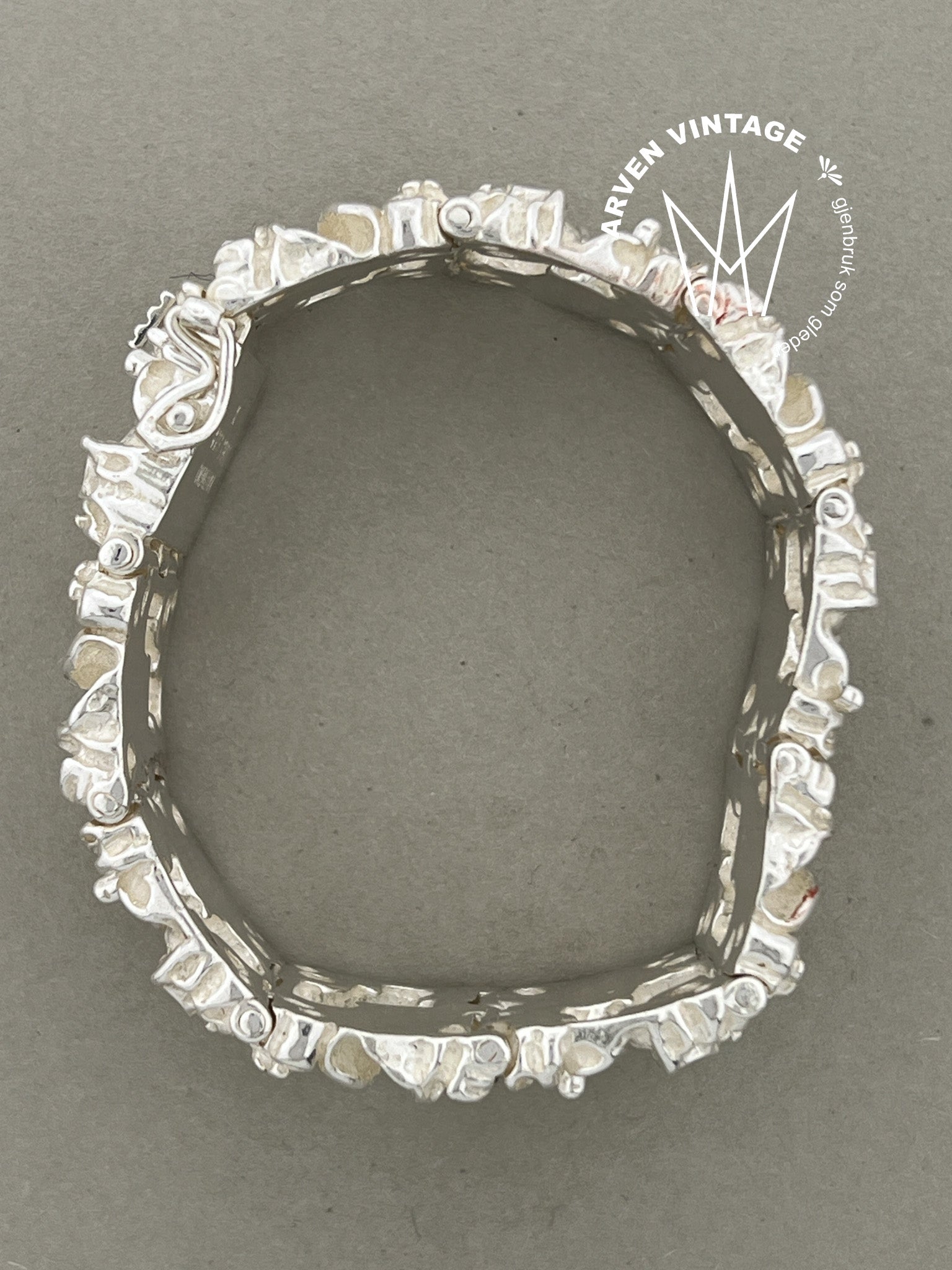 Vintage sølv Juhls' armbånd nr750 17,5cm