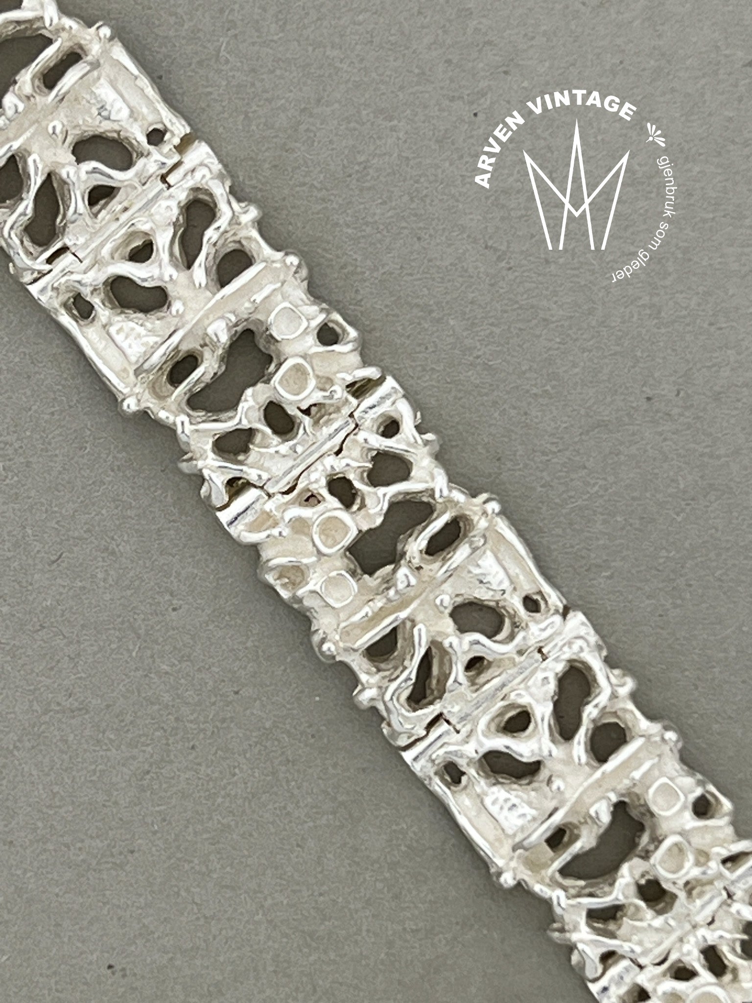 Vintage sølv Juhls' armbånd nr754 18,5cm
