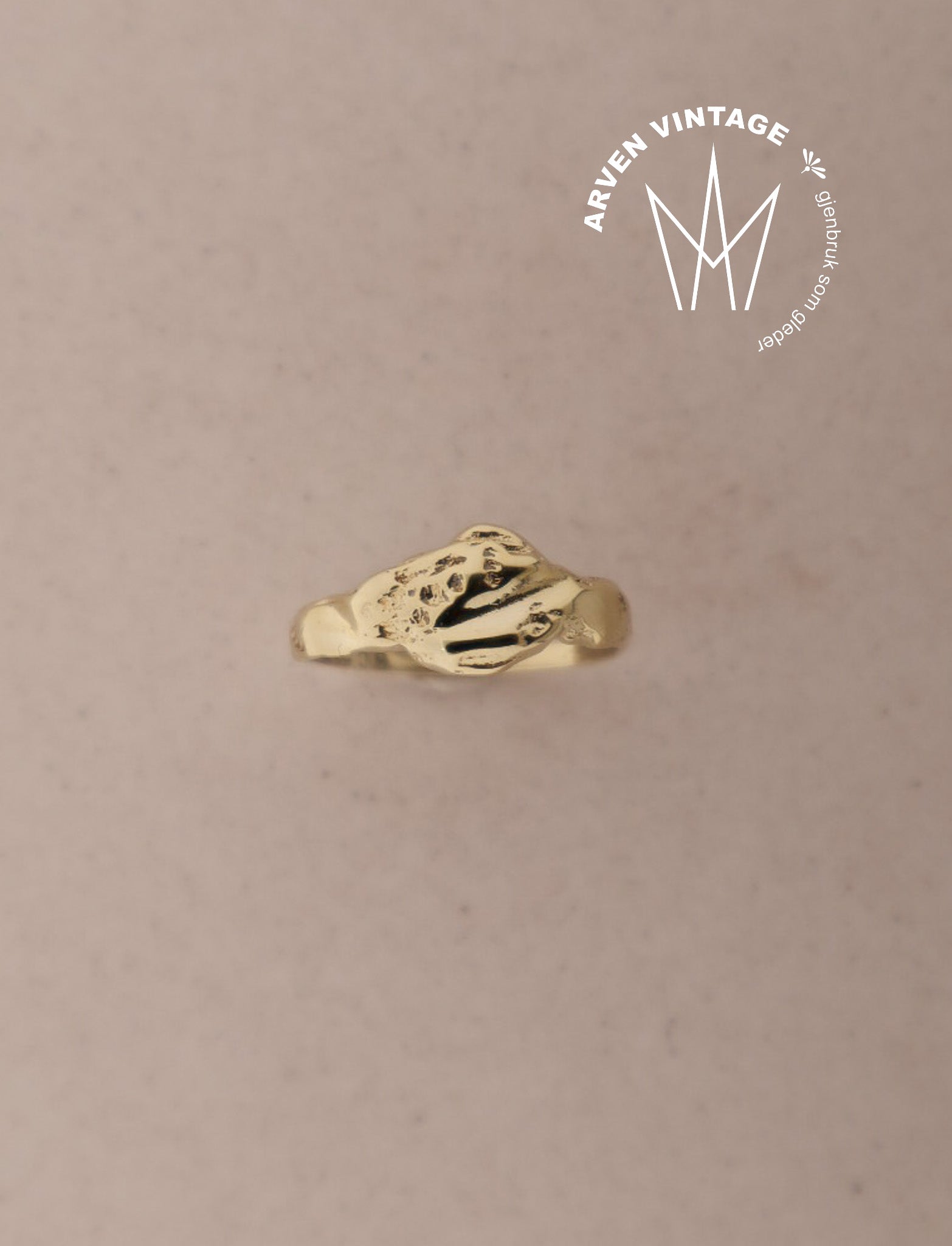 Vintage ring gult gull str51
