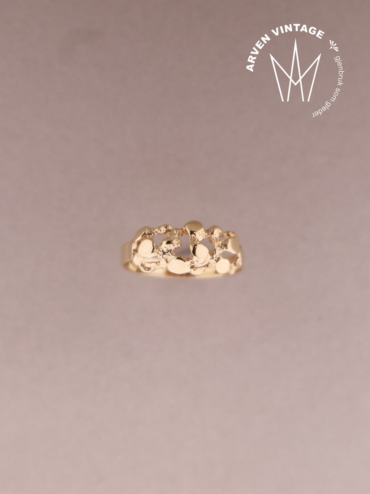 Vintage ring gult gull
