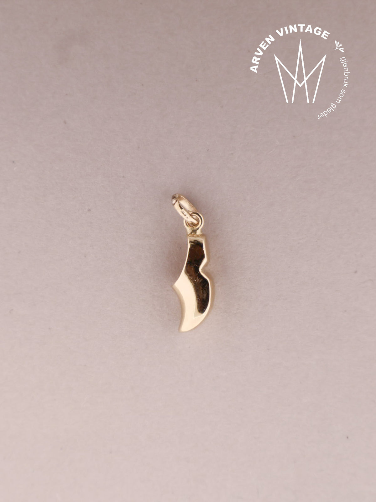 Vintage anheng gult gull