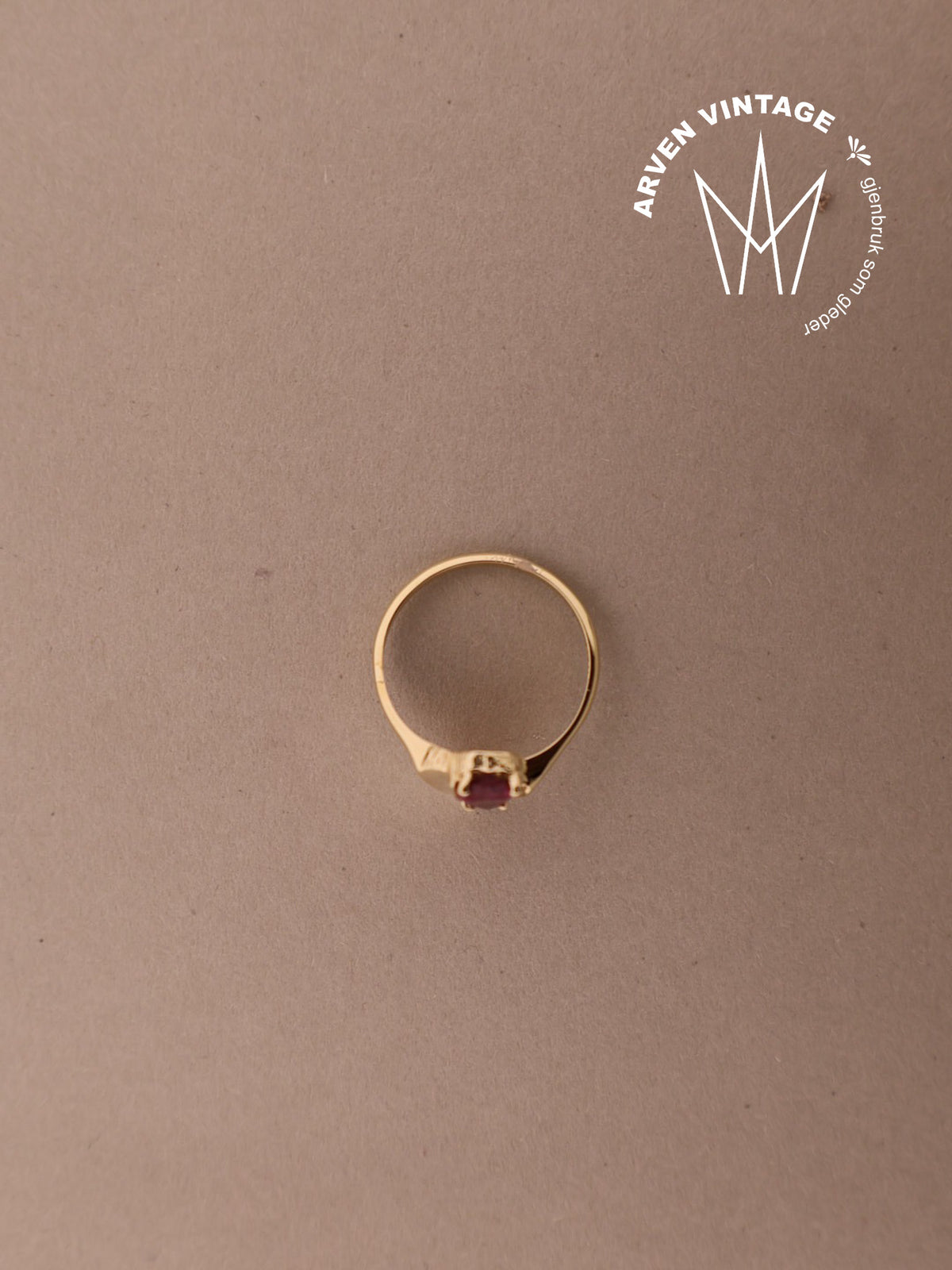 Vintage ring gult gull