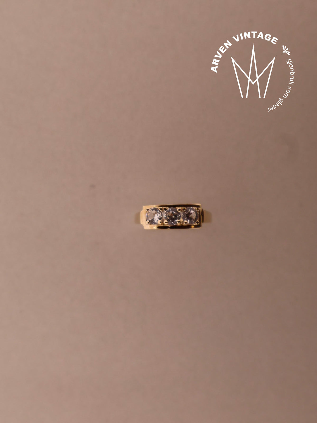 Vintage ring gult gull