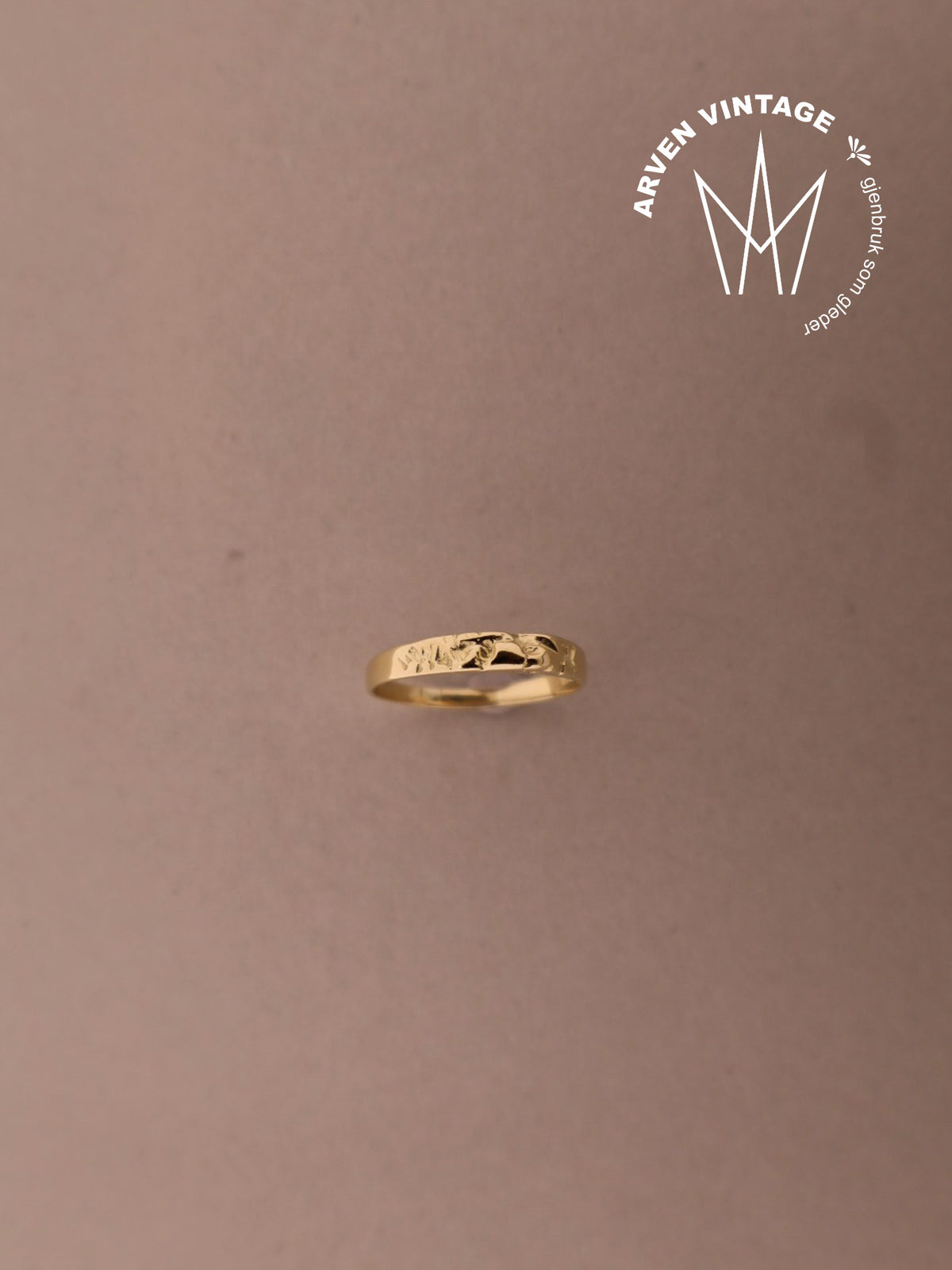 Vintage ring gult gull