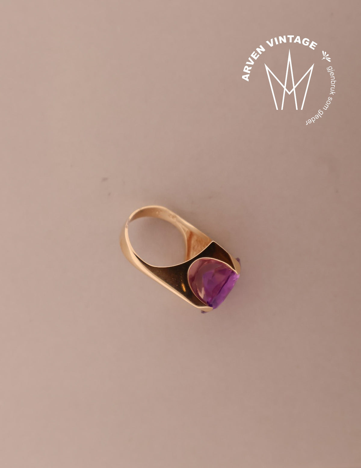 Vintage ring gult gull