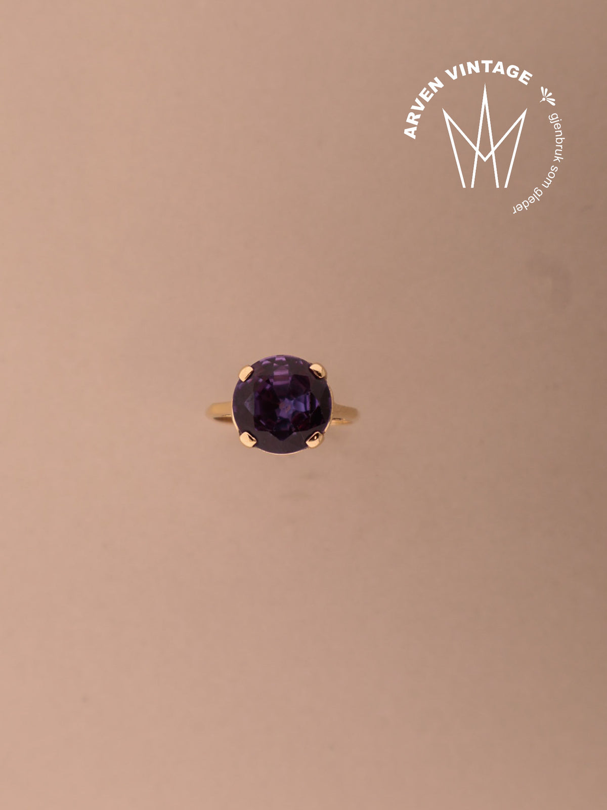 Vintage ring gult gull