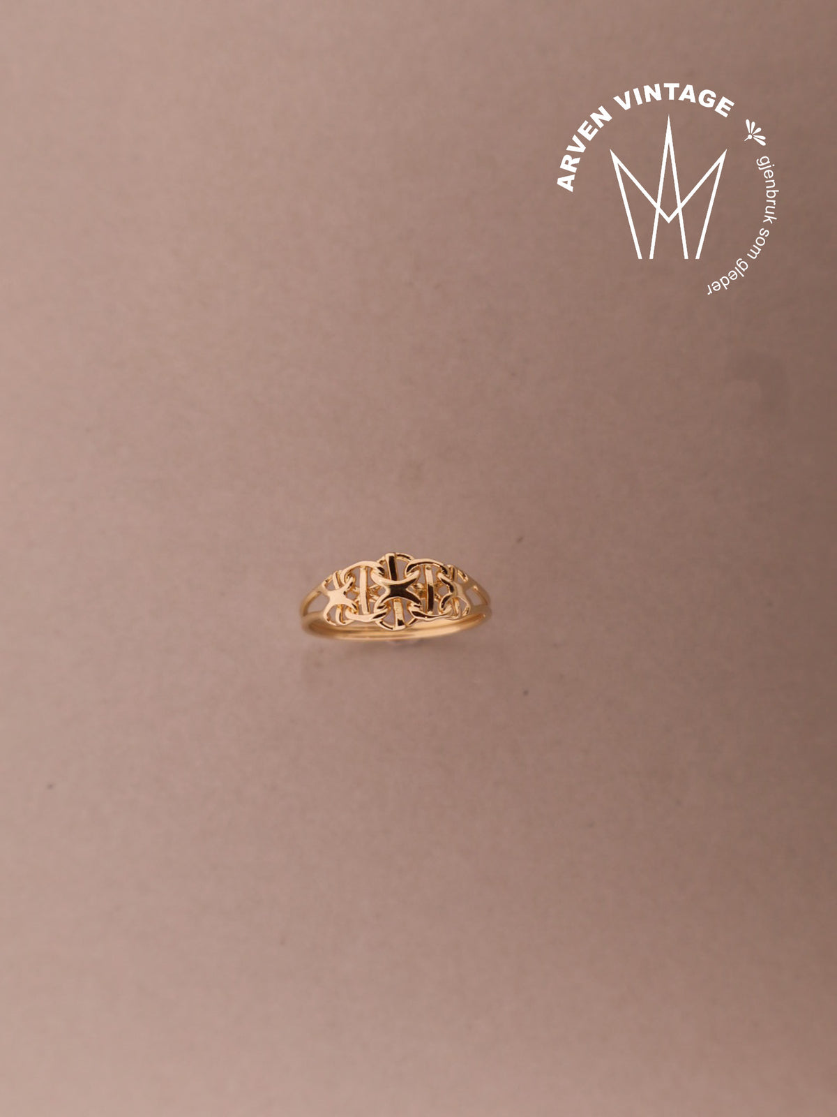 Vintage ring gult gull