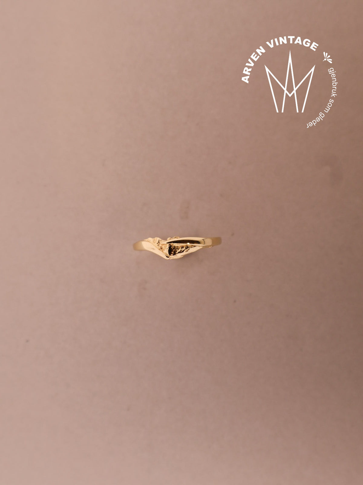 Vintage ring gult gull