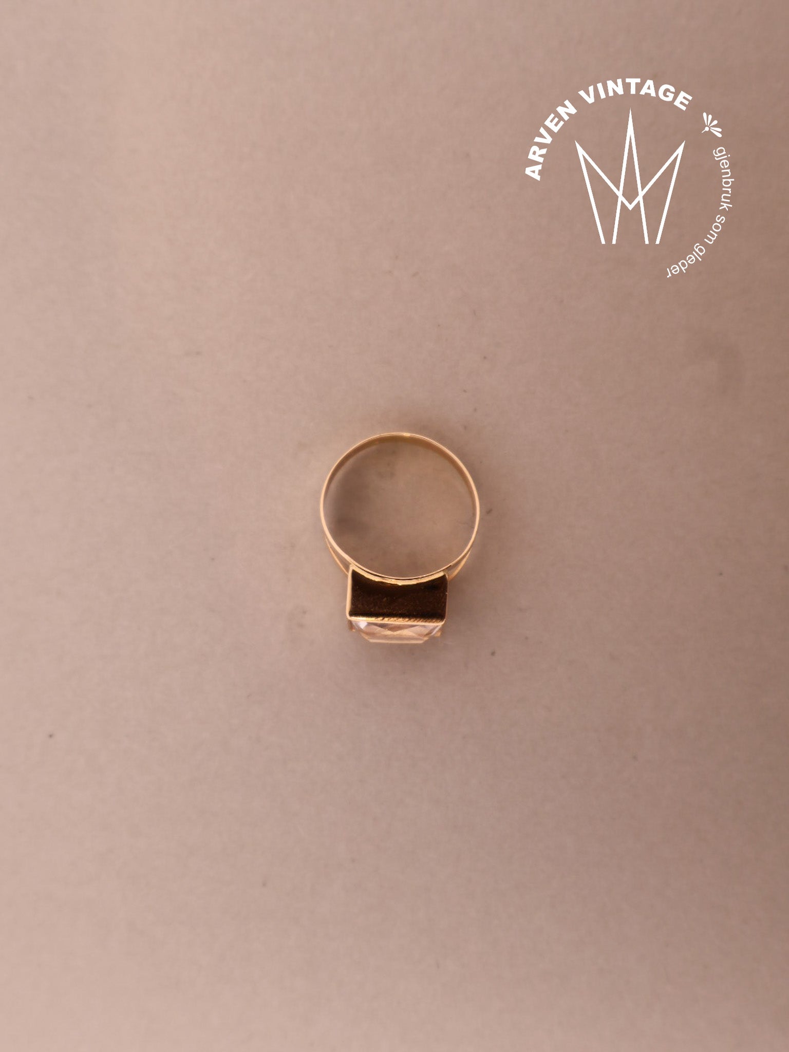 Vintage ring gult gull