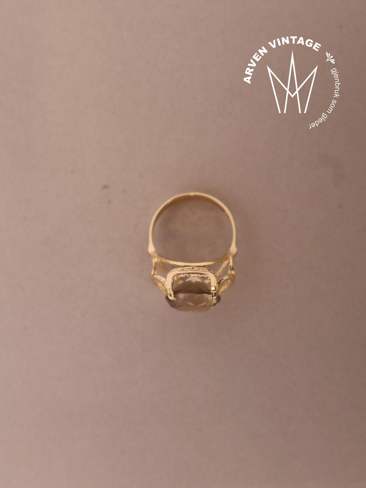 Vintage ring gult gull