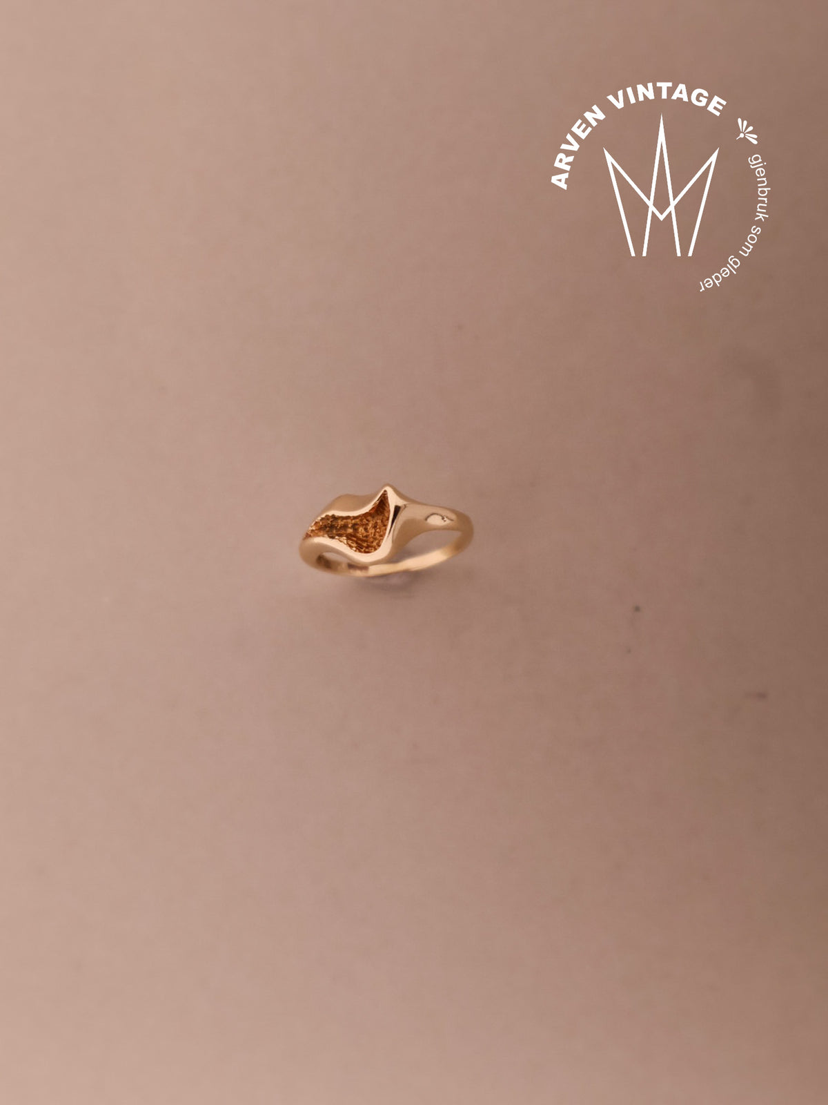 Vintage ring gult gull