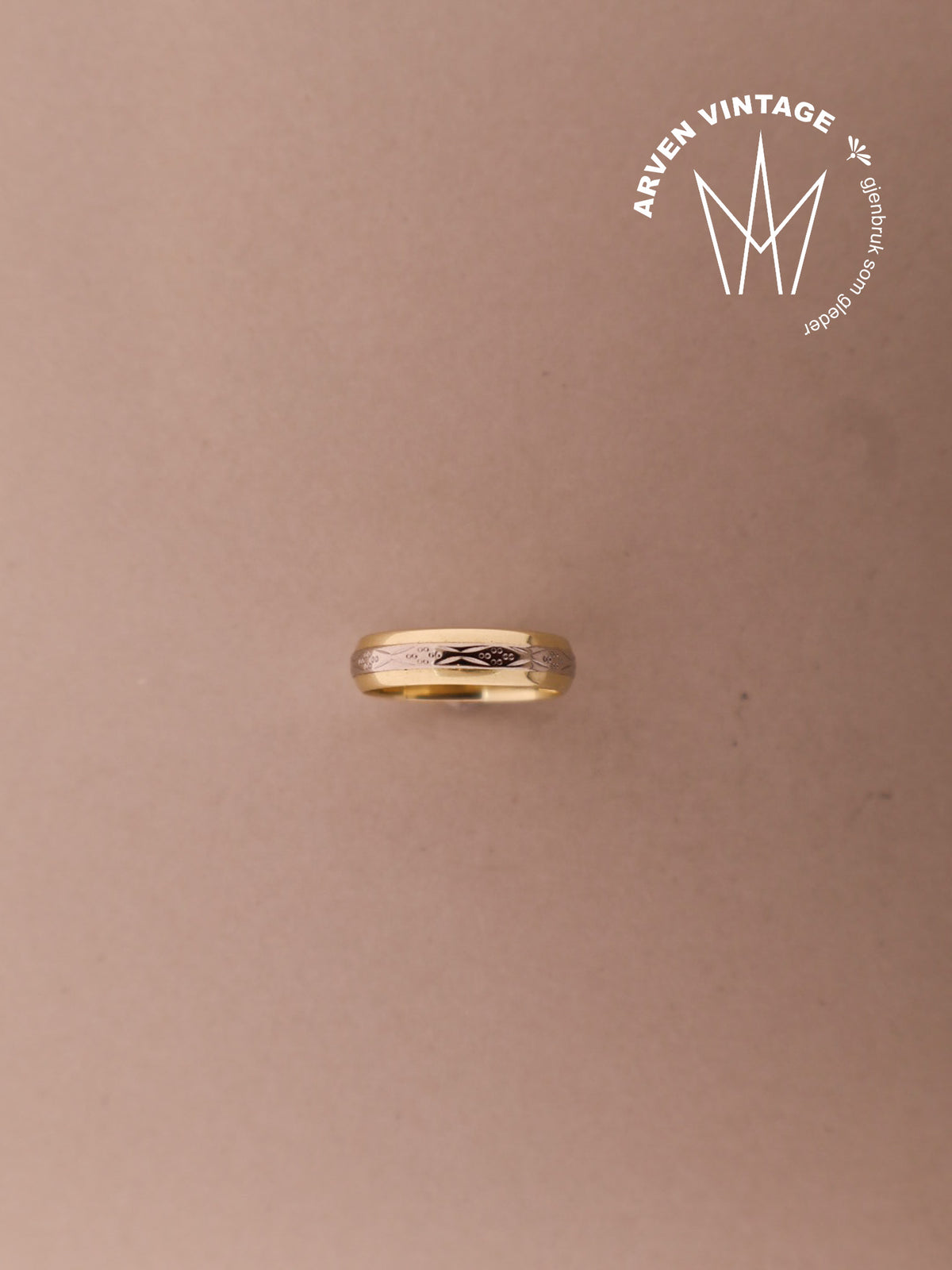 Vintage ring gult gull