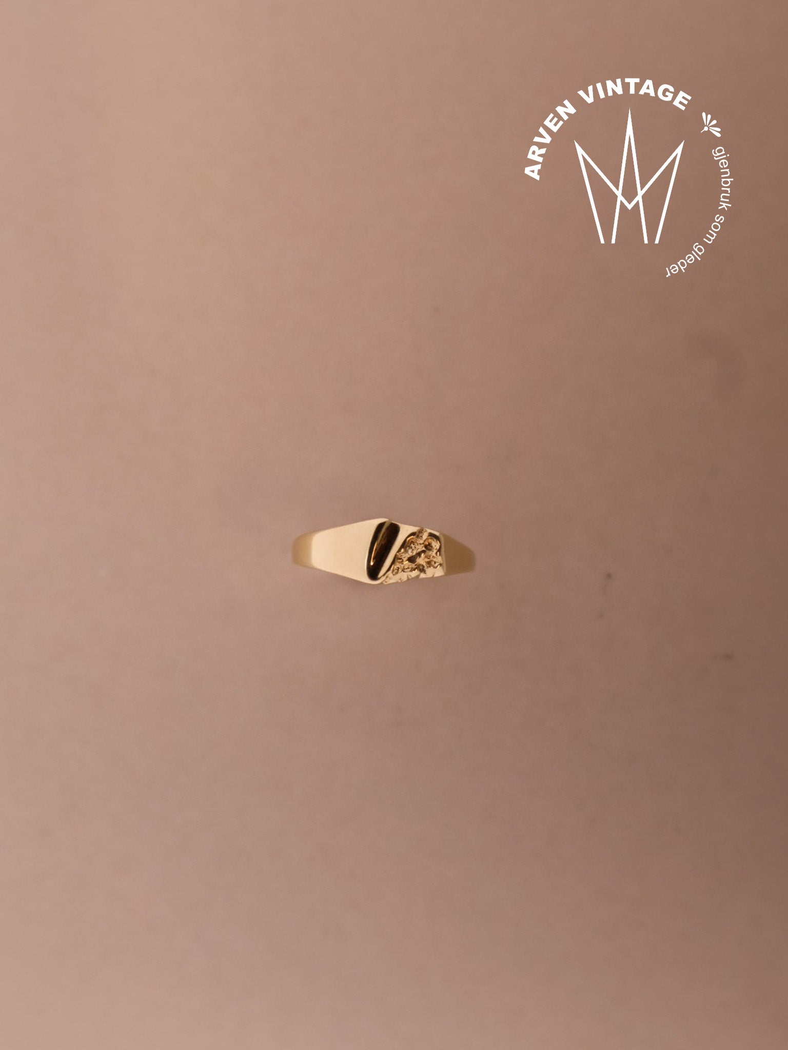 Vintage ring gult gull