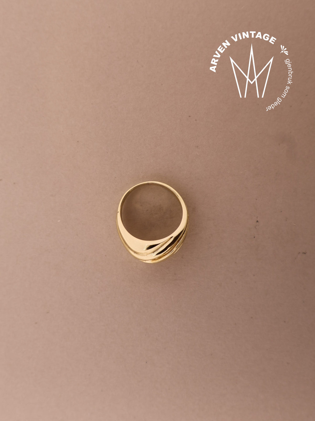 Vintage ring gult gull