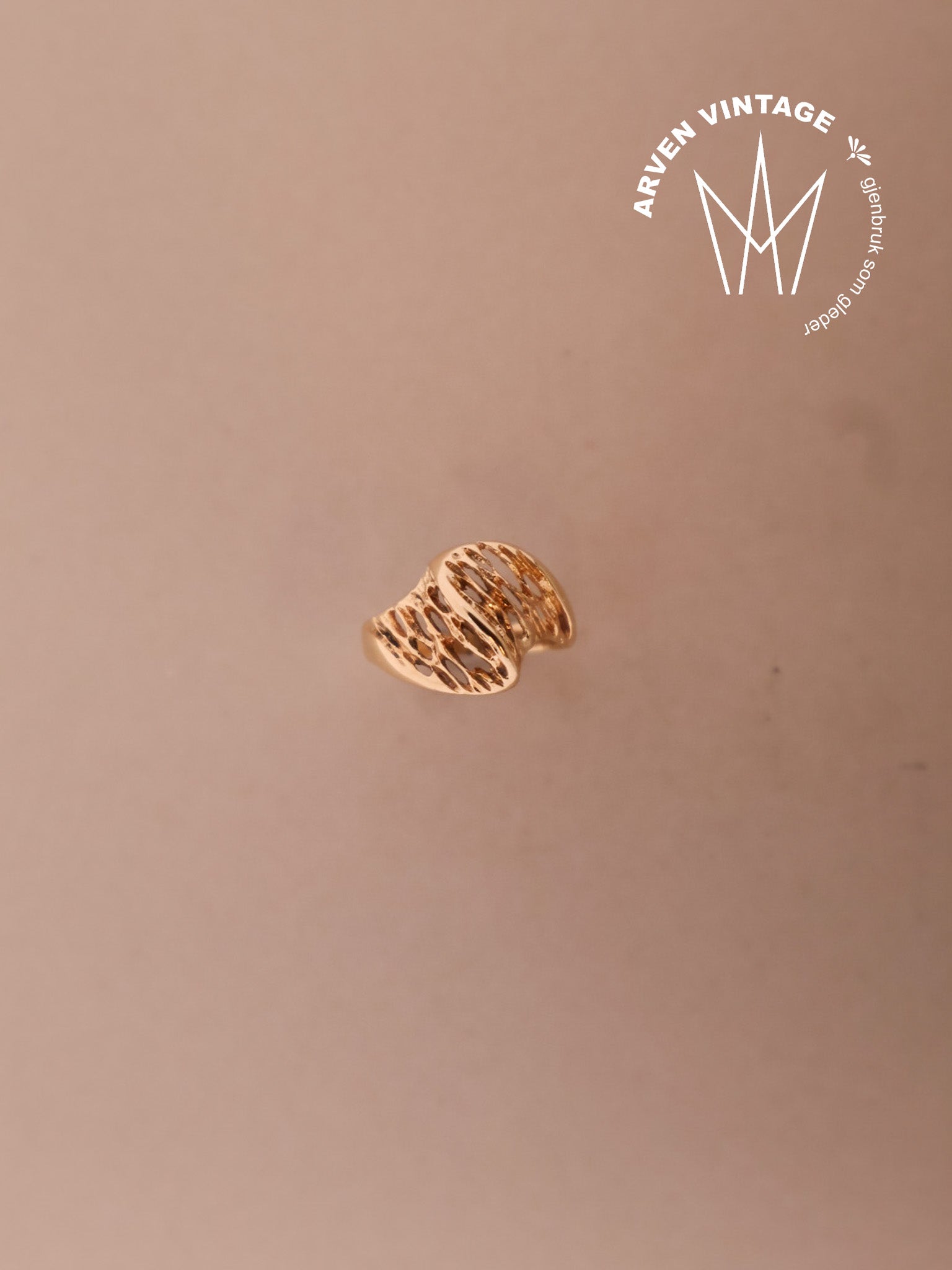 Vintage ring gult gull