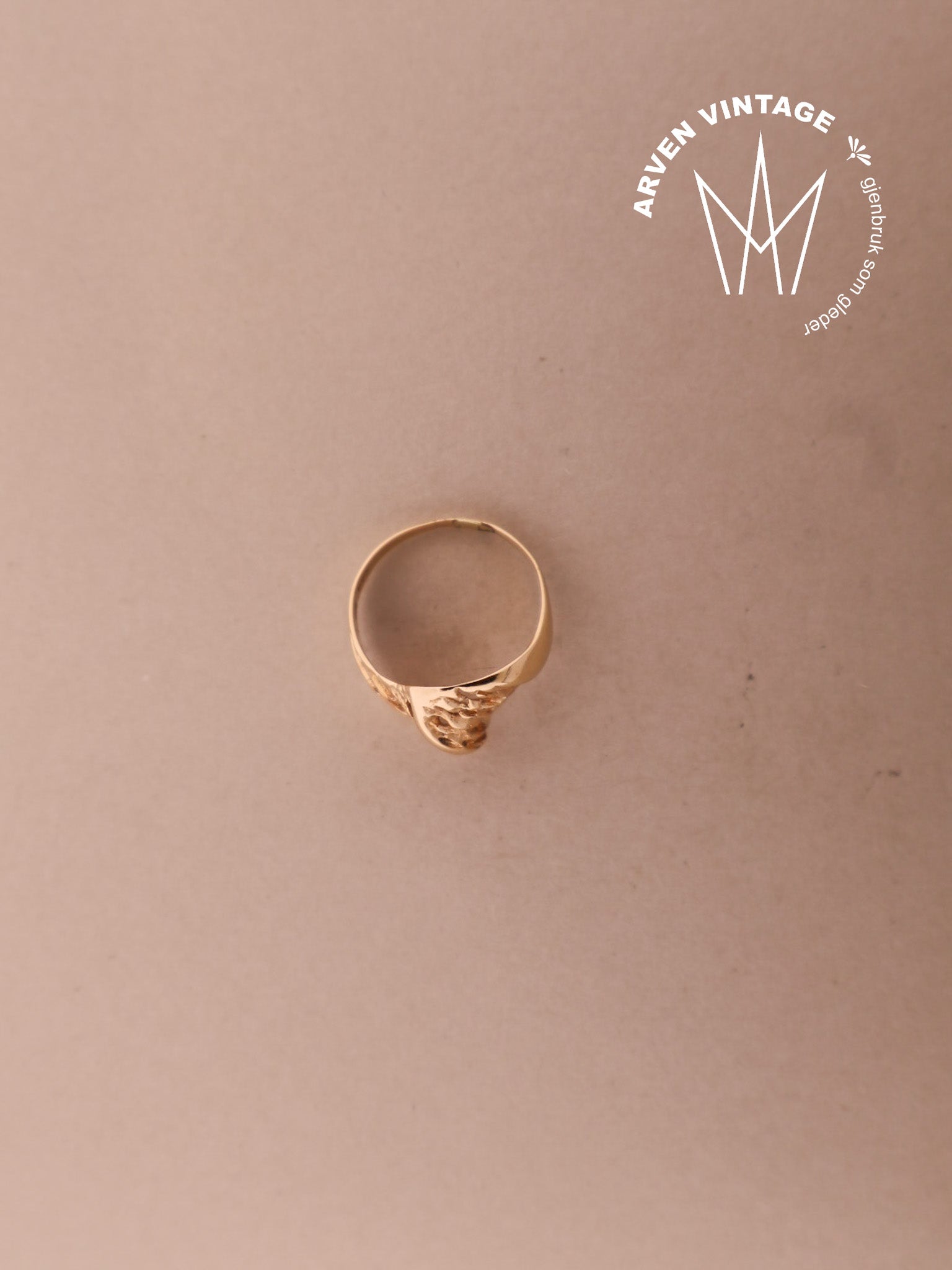 Vintage ring gult gull