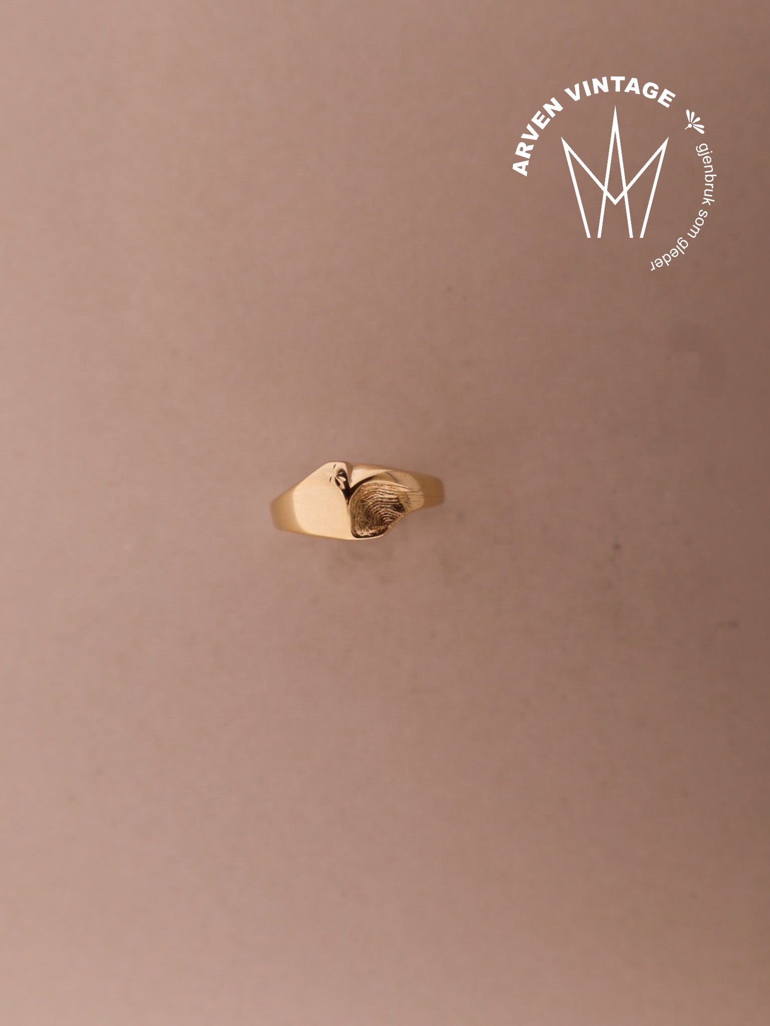 Vintage ring gult gull