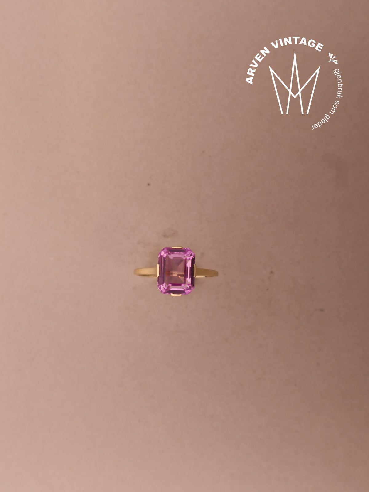 Vintage ring gult gull
