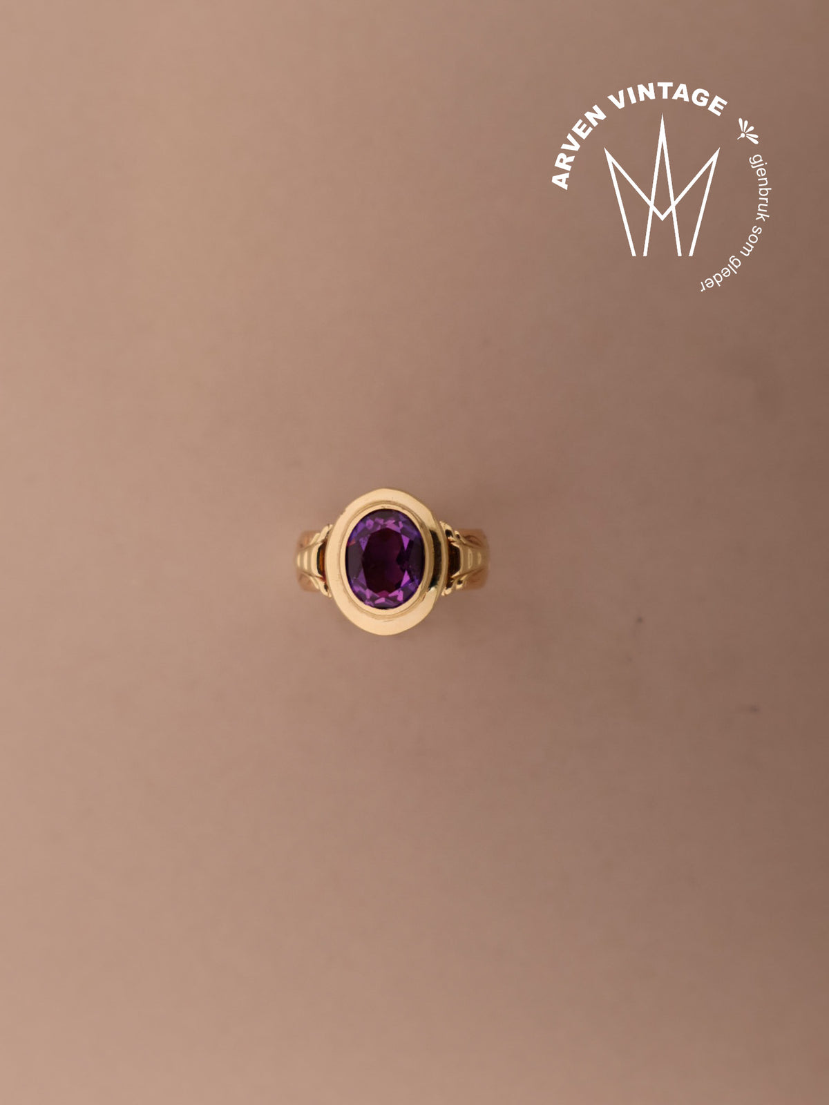 Vintage ring gult gull