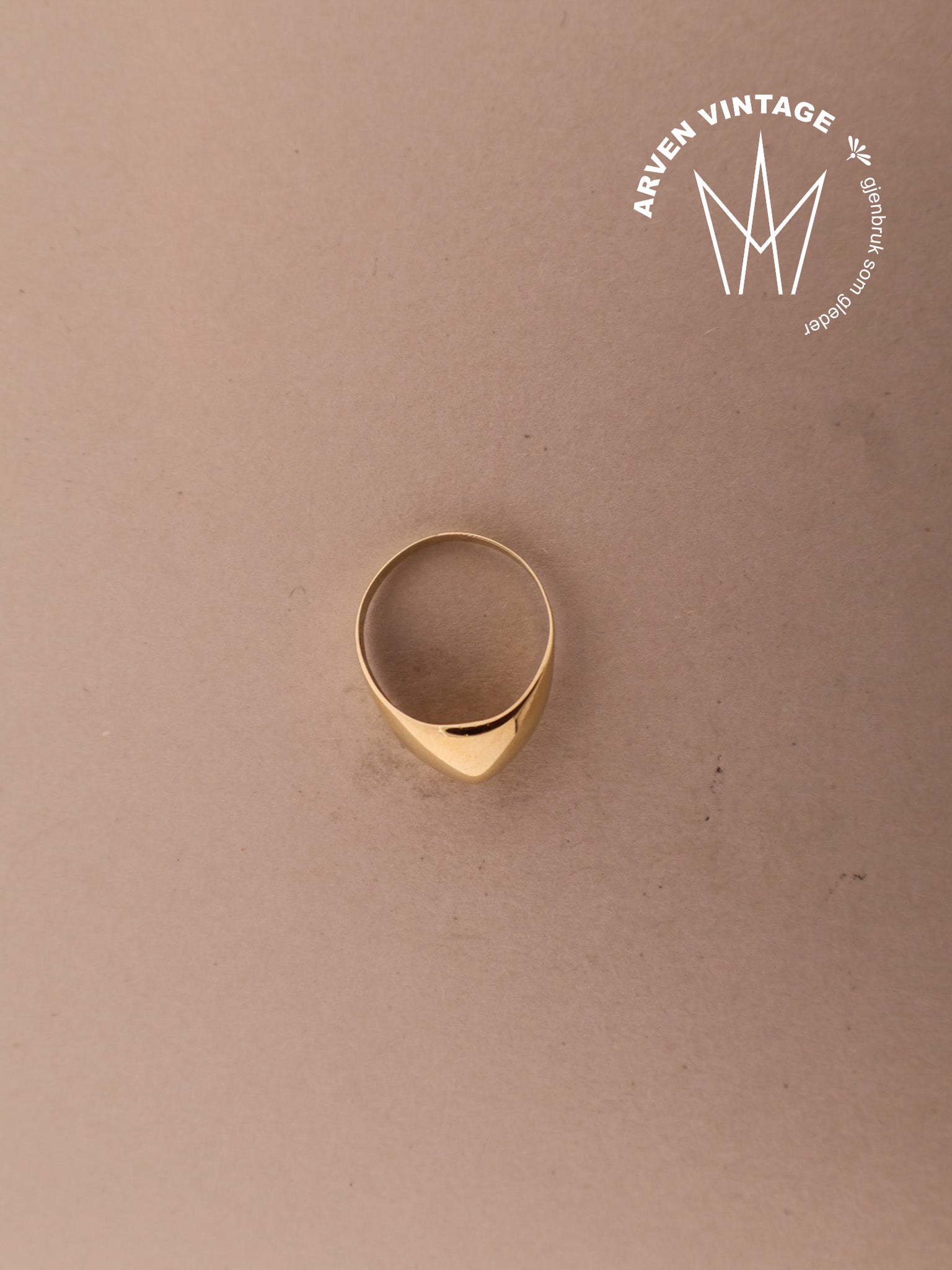 Vintage ring gult gull