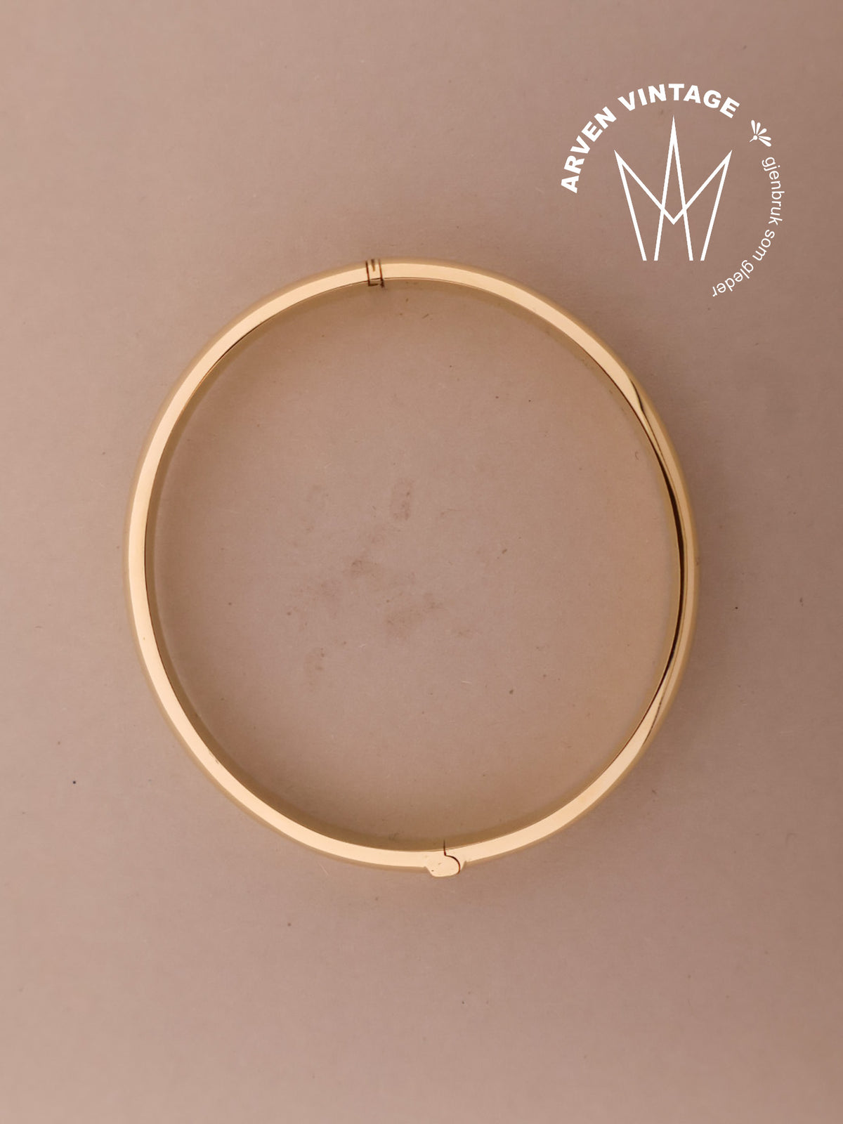 Vintage armring gult gull