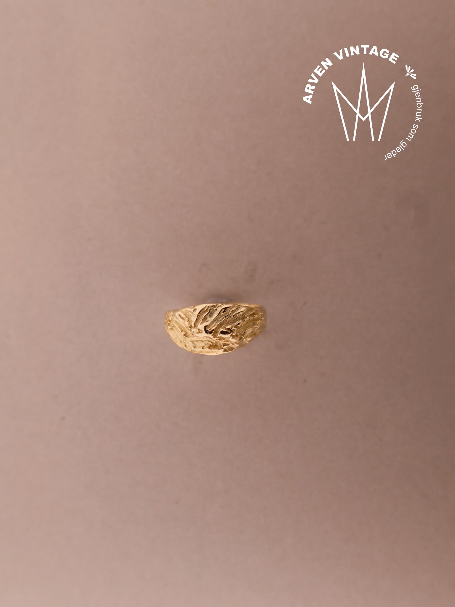 Vintage ring gult gull