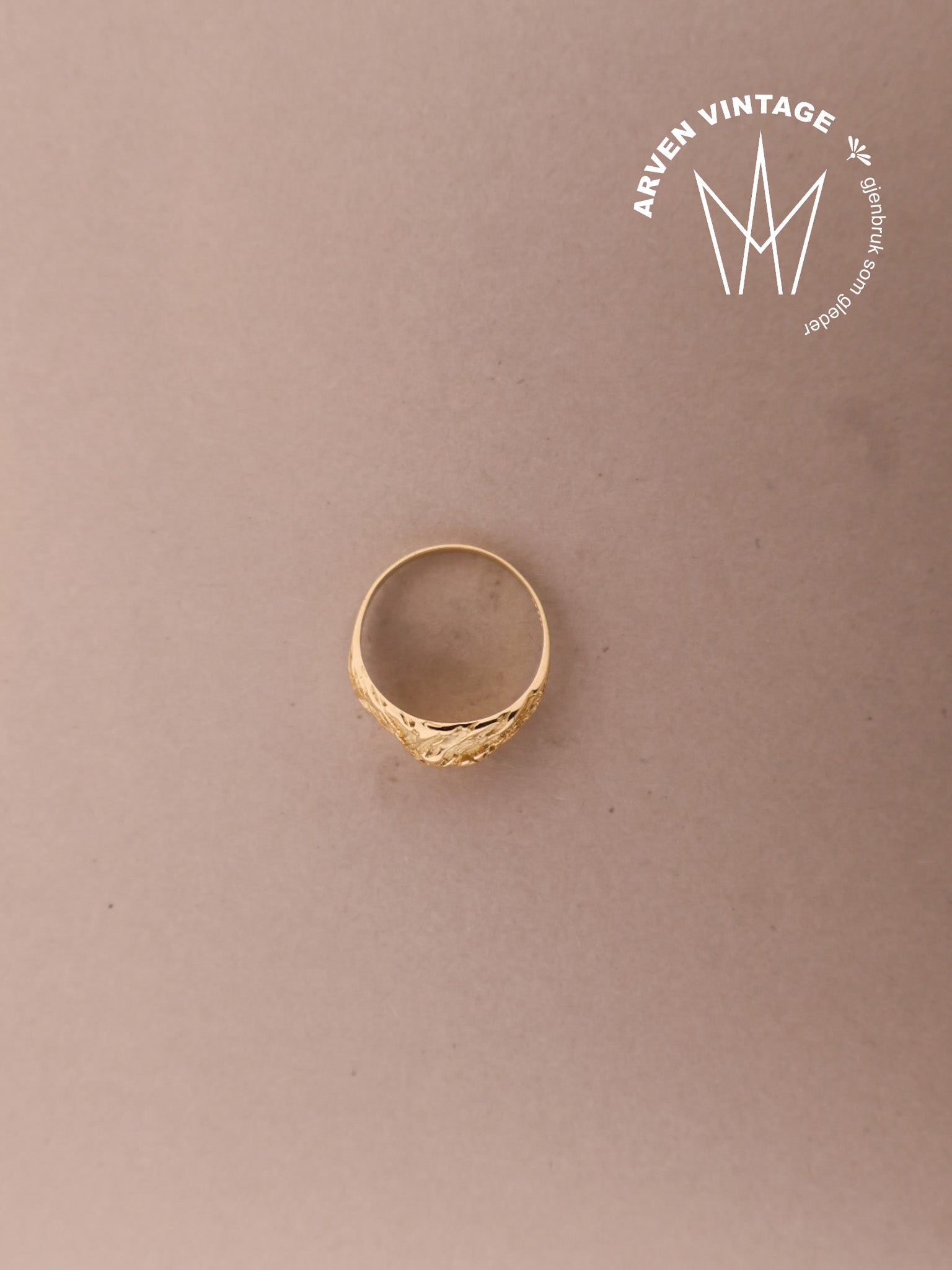 Vintage ring gult gull