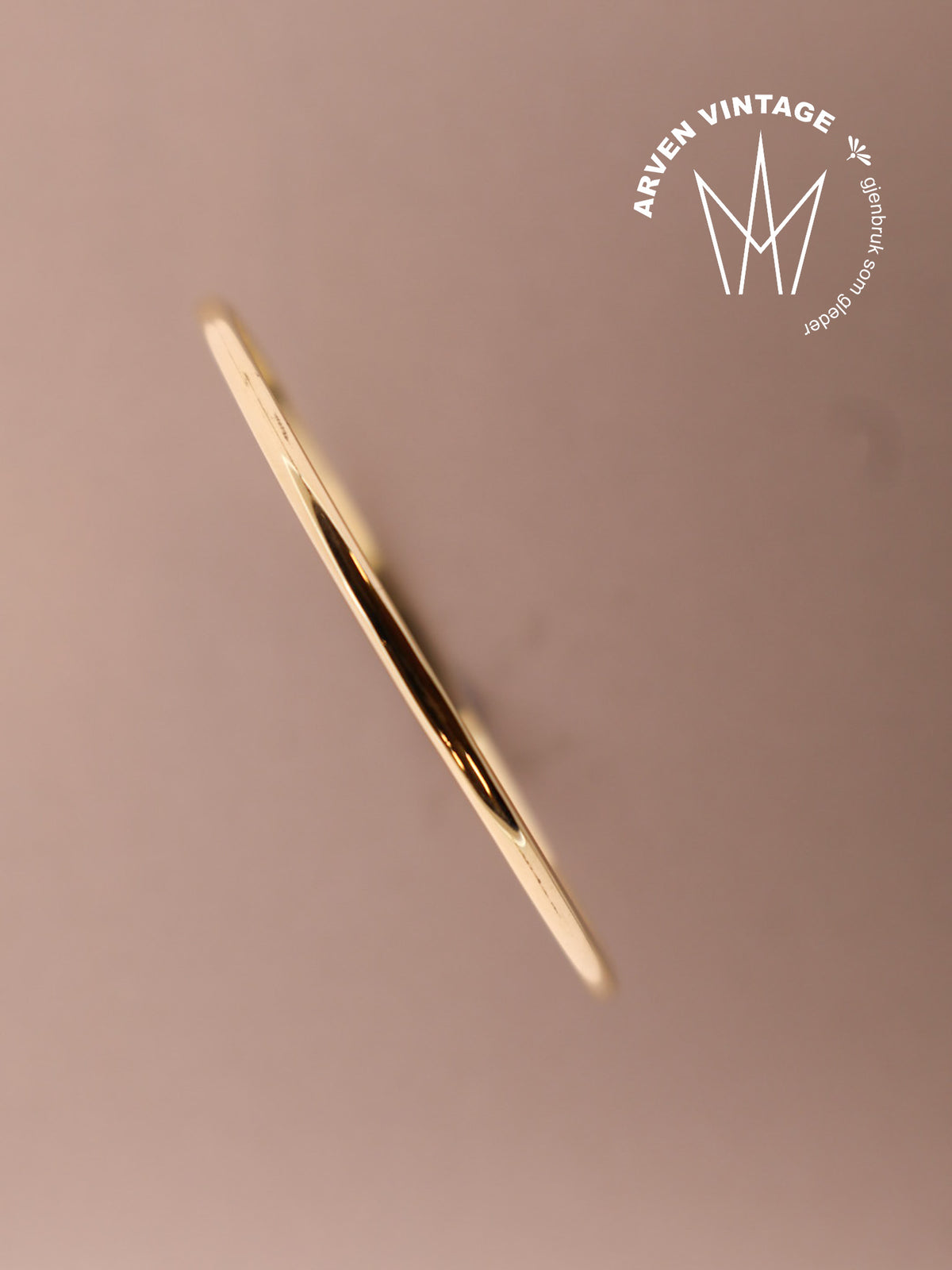 Vintage armring gult gull