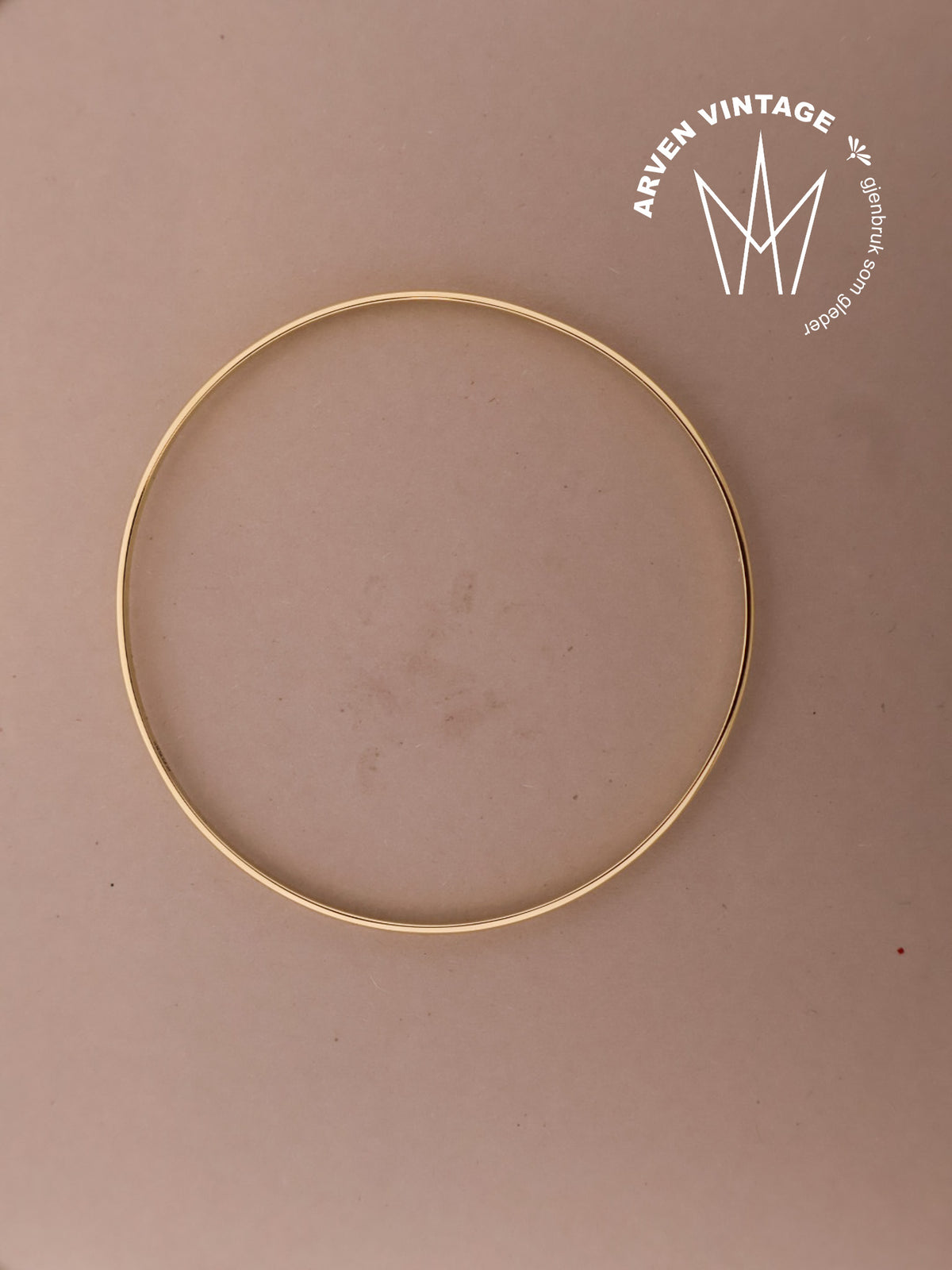 Vintage armring gult gull