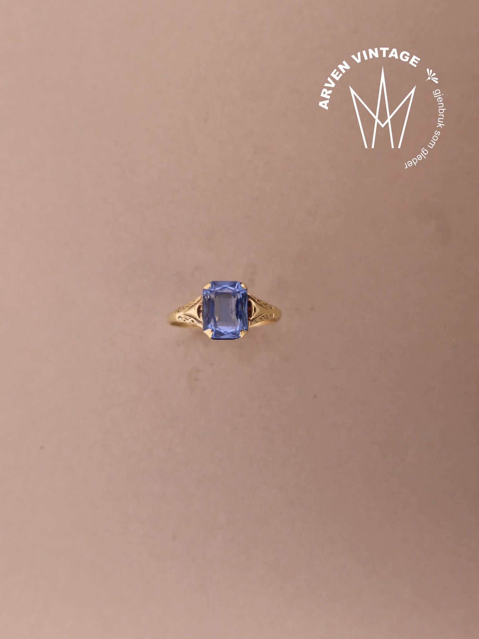 Vintage ring gult gull