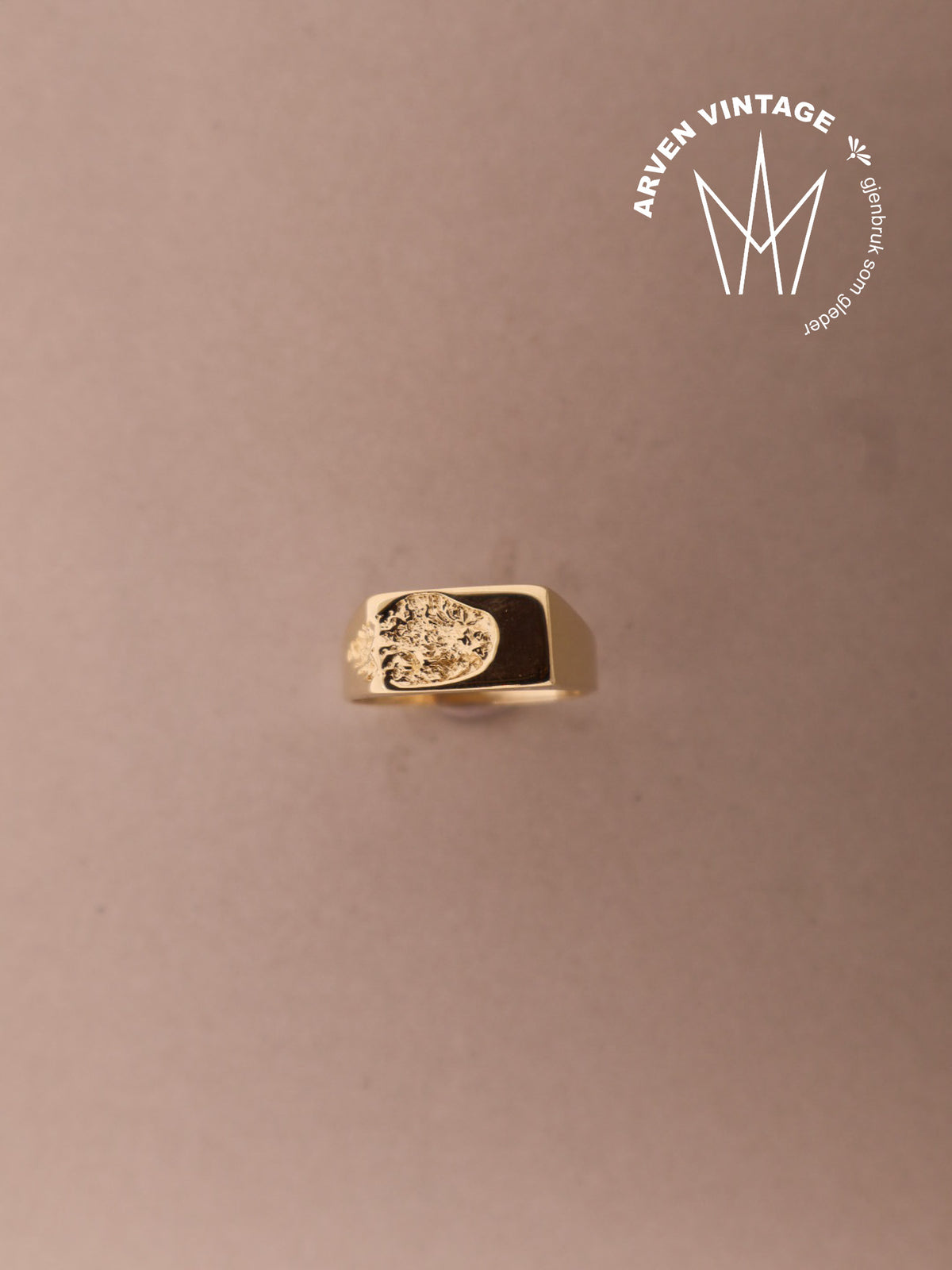 Vintage ring gult gull