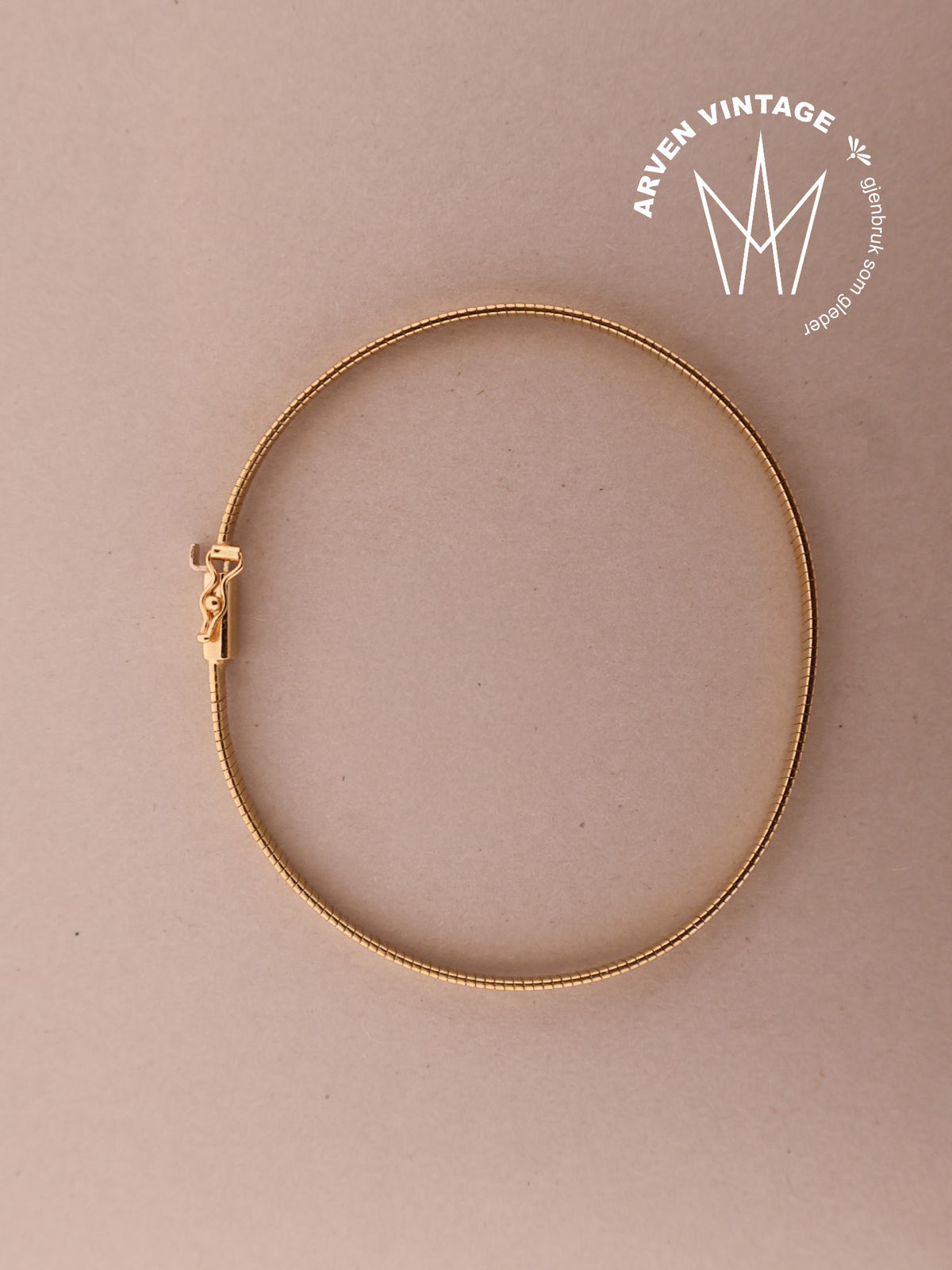 Vintage armbånd 18K gult gull