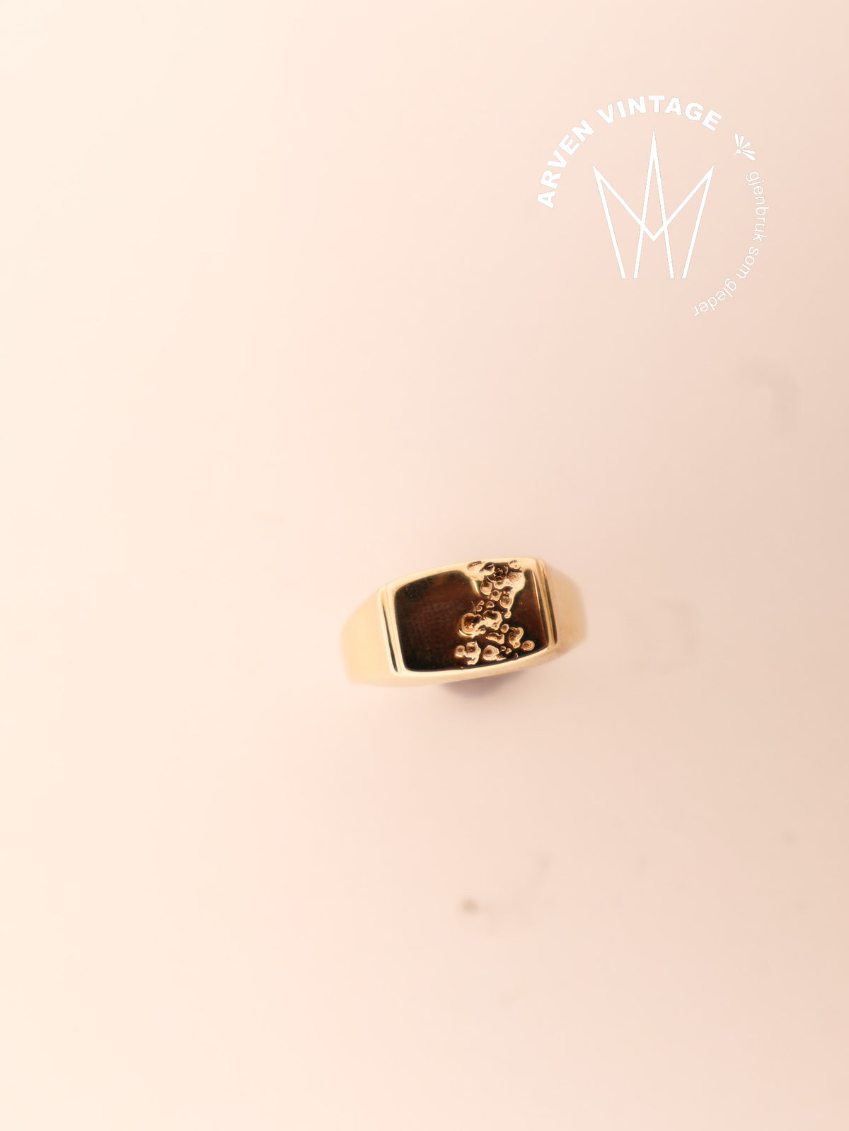 Vintage ring yellow gold size 61