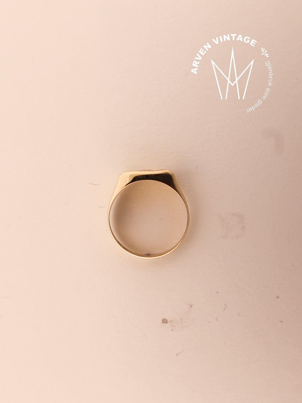 Vintage ring yellow gold size 61