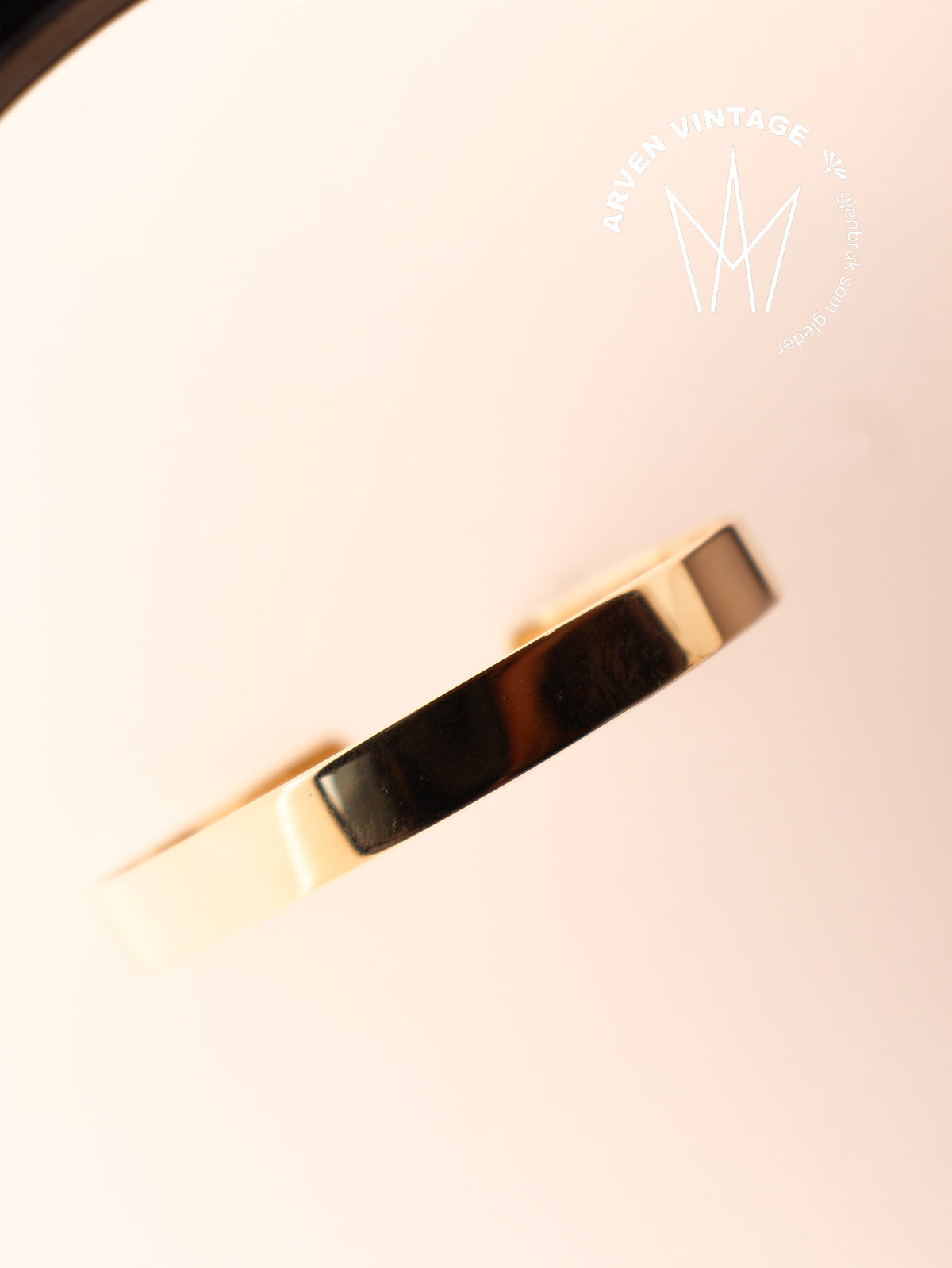 Vintage armring gult gull