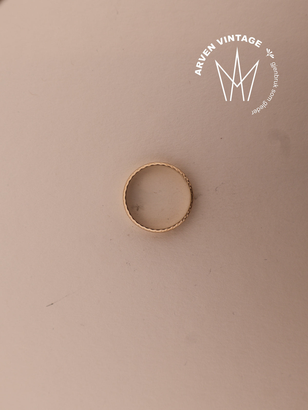 Vintage ring gult gull str58