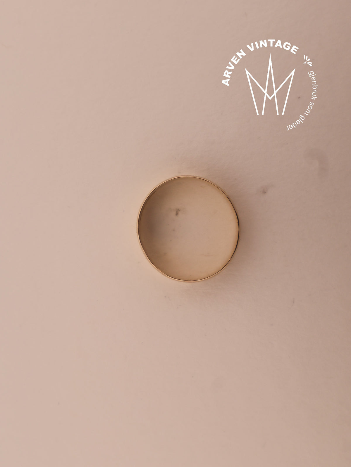 Vintage ring gult gull str57