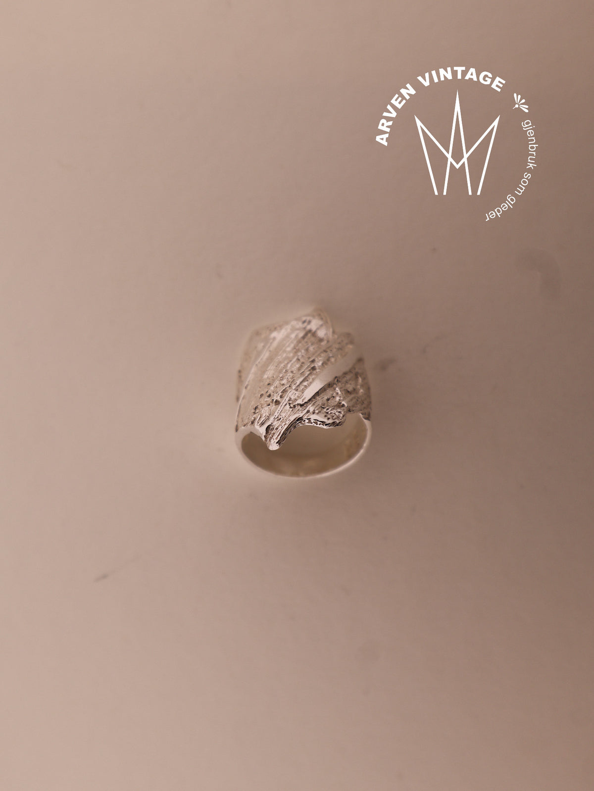 Vintage Gaia sølv ring str53