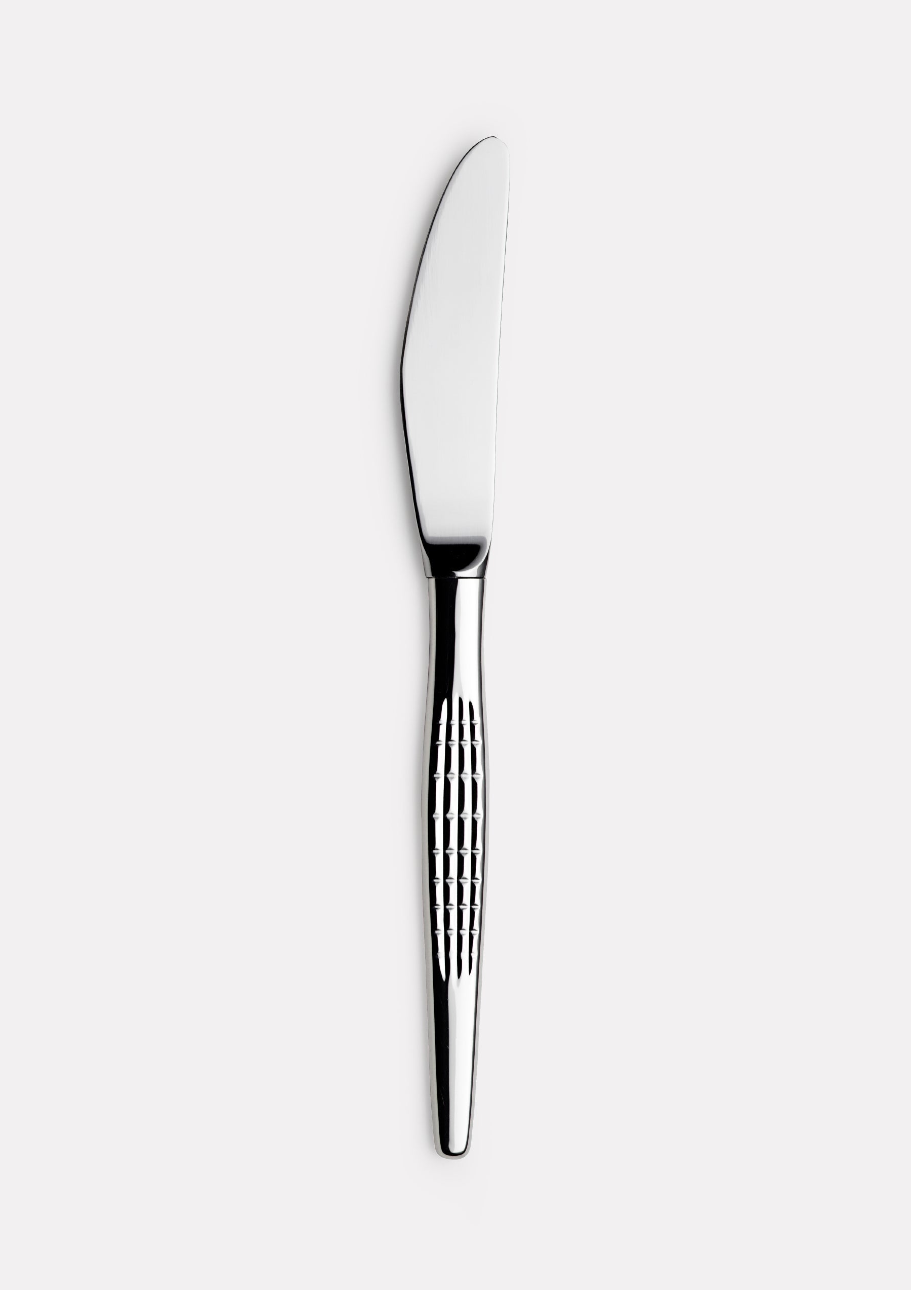 Faceted small dining knife with long handle