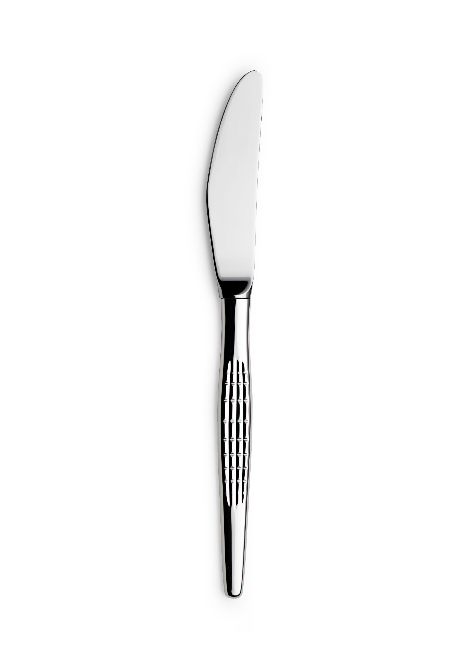 Faceted small dining knife with long handle