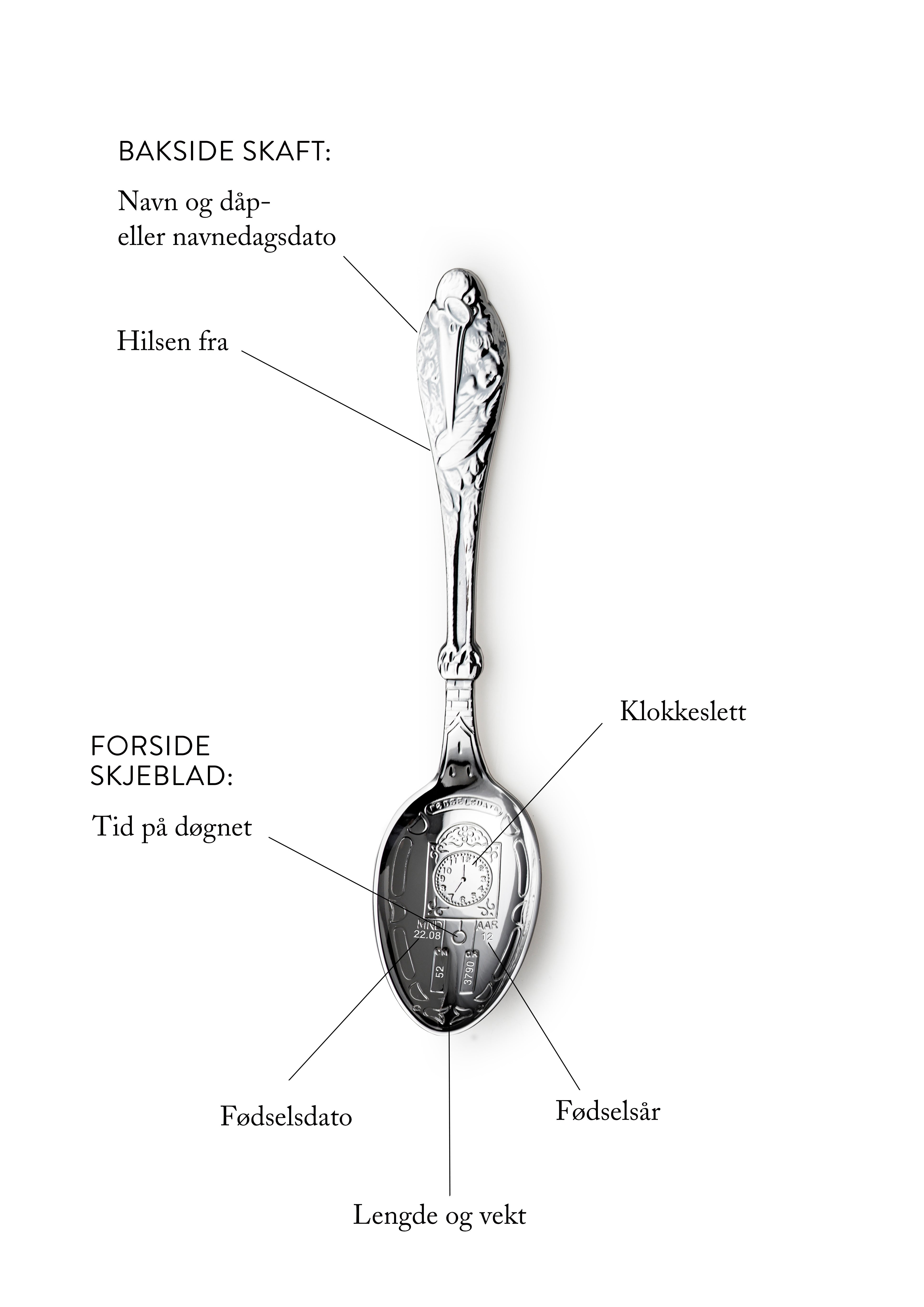Stork children's spoon