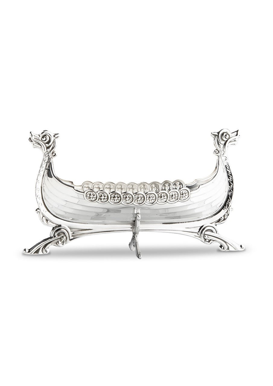 Viking ship in silver