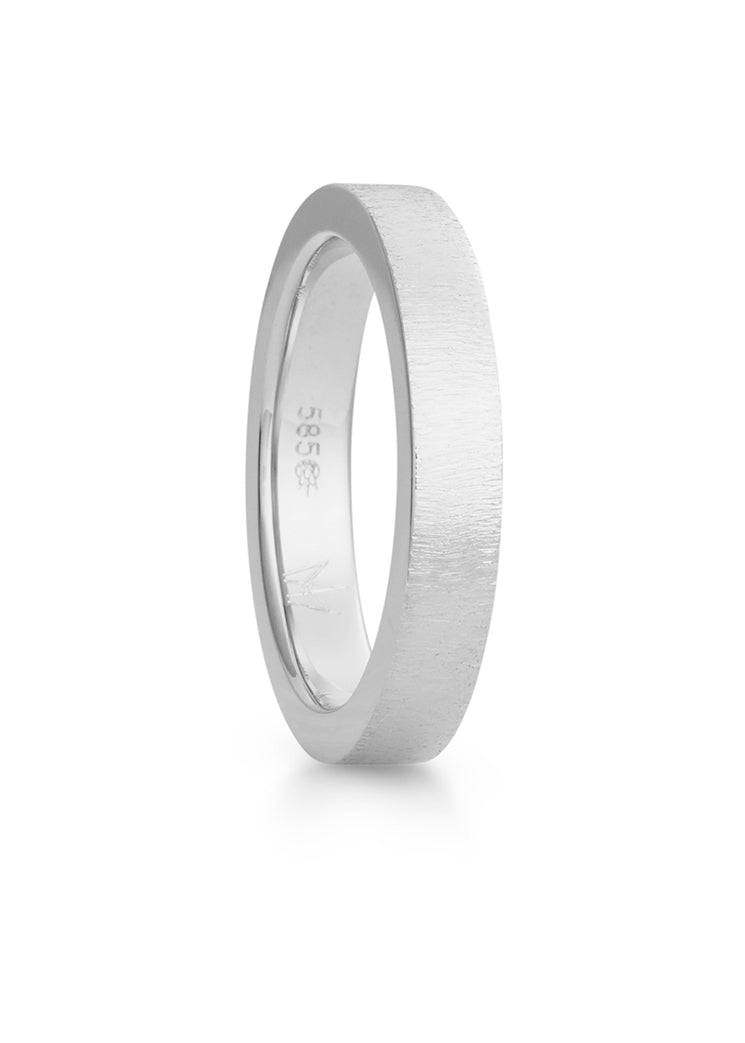 Velvet ring in white gold, women's