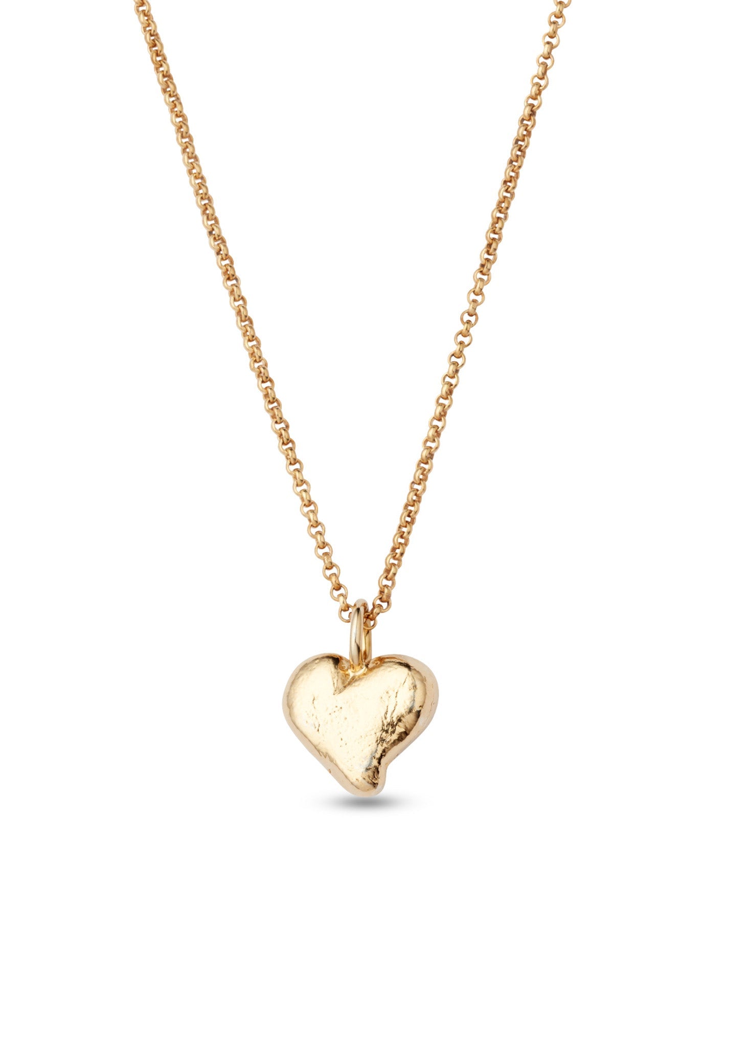 Mia heart gold plated jewelry medium